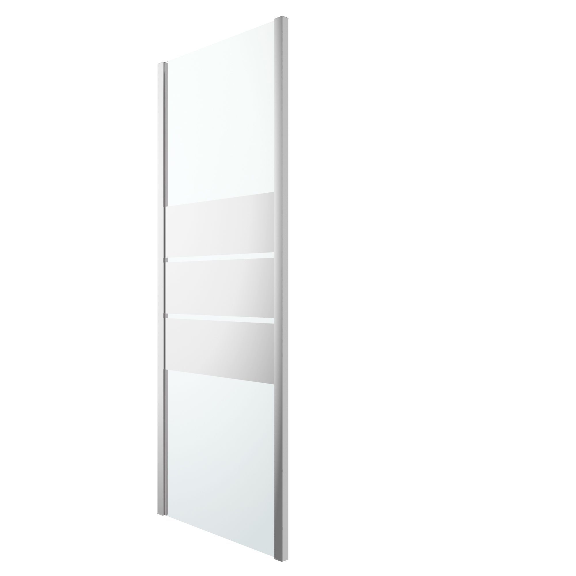 GoodHome Beloya Mirror Fixed Shower panel (H)195cm (W)76cm