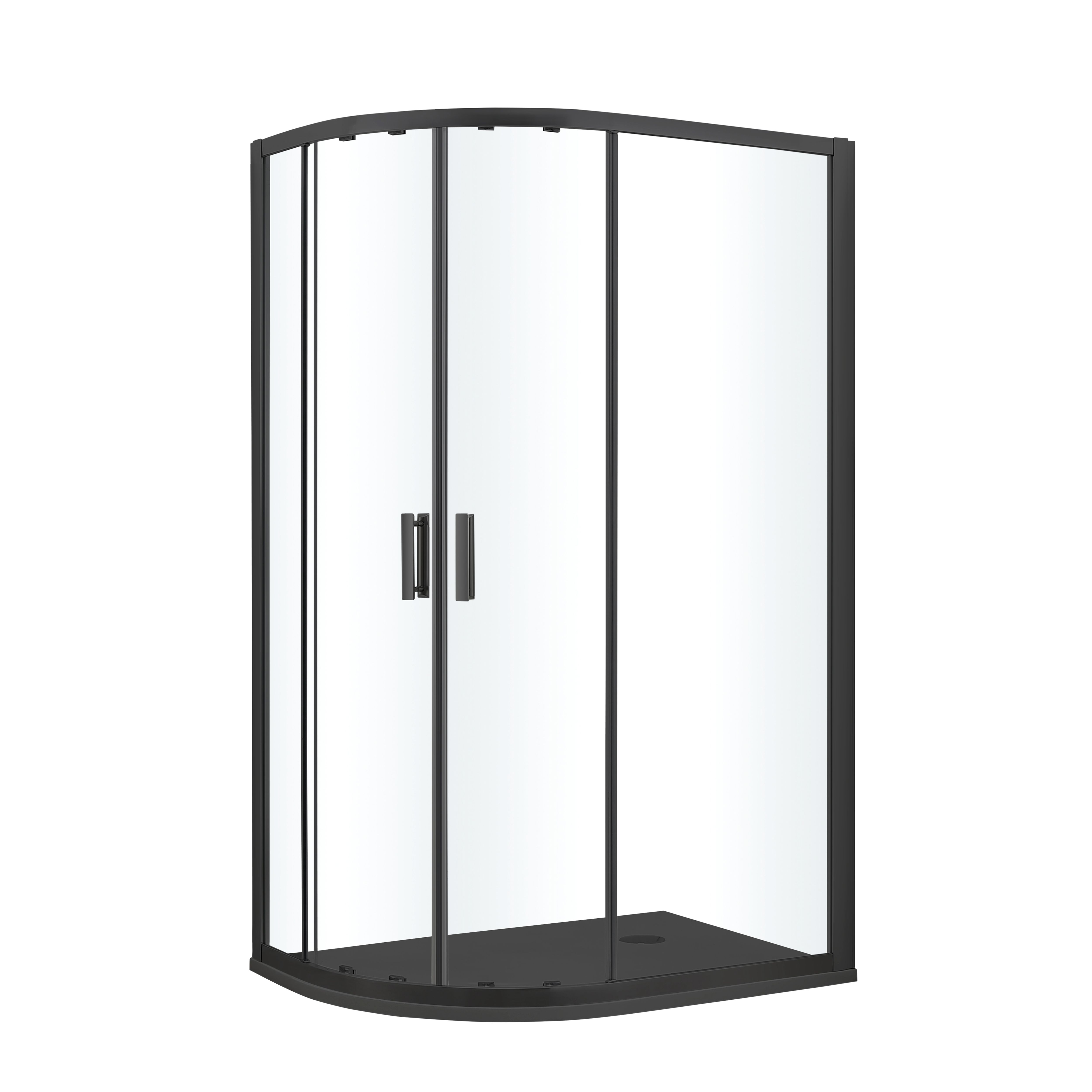 GoodHome Beloya RH Offset quadrant Shower Enclosure & tray Corner