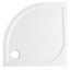 GoodHome Beloya Silver effect Universal Quadrant Shower Enclosure & tray - Corner entry double sliding door (H)195cm (W)80cm (D)80cm