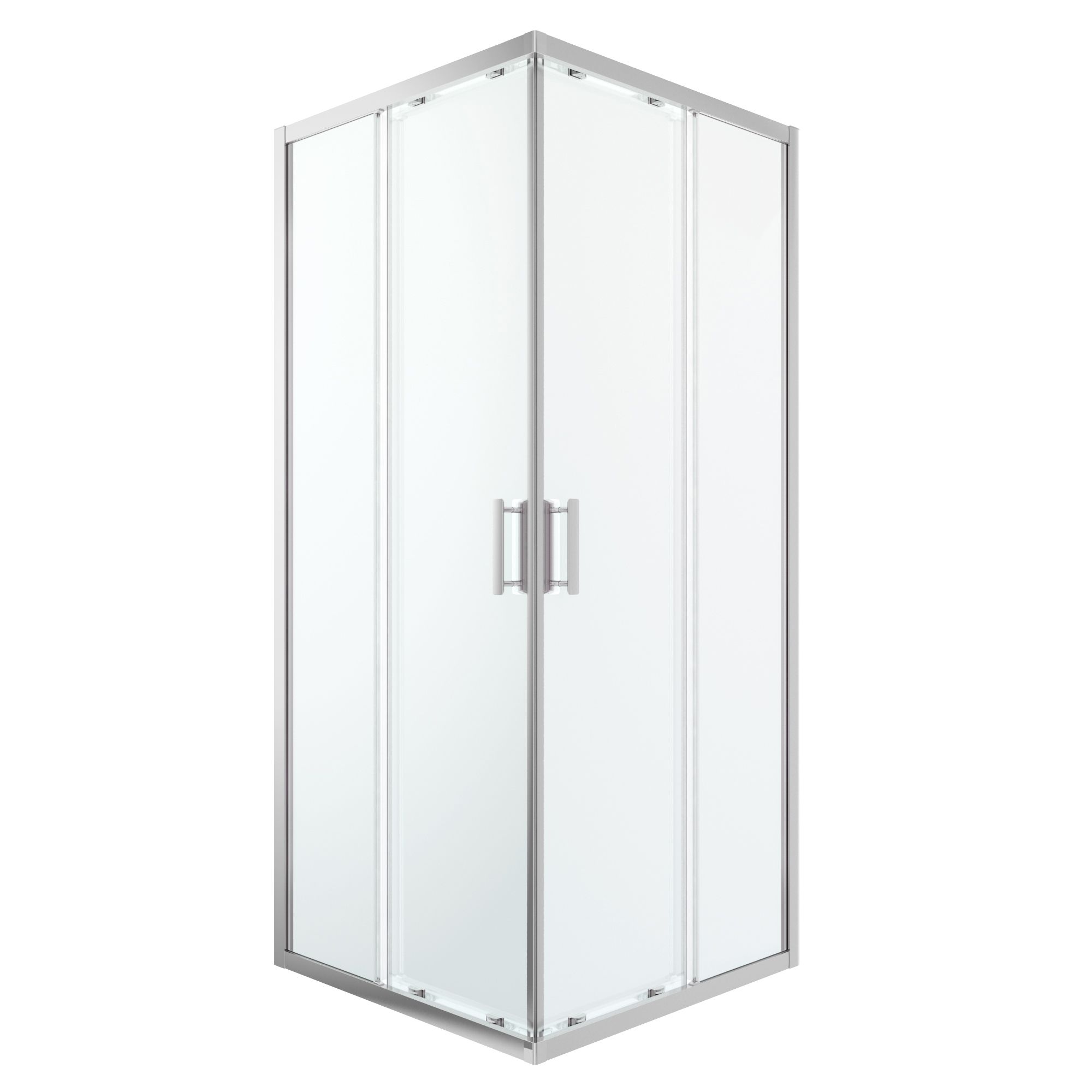 GoodHome Beloya Square Shower Enclosure & tray with Corner entry double
