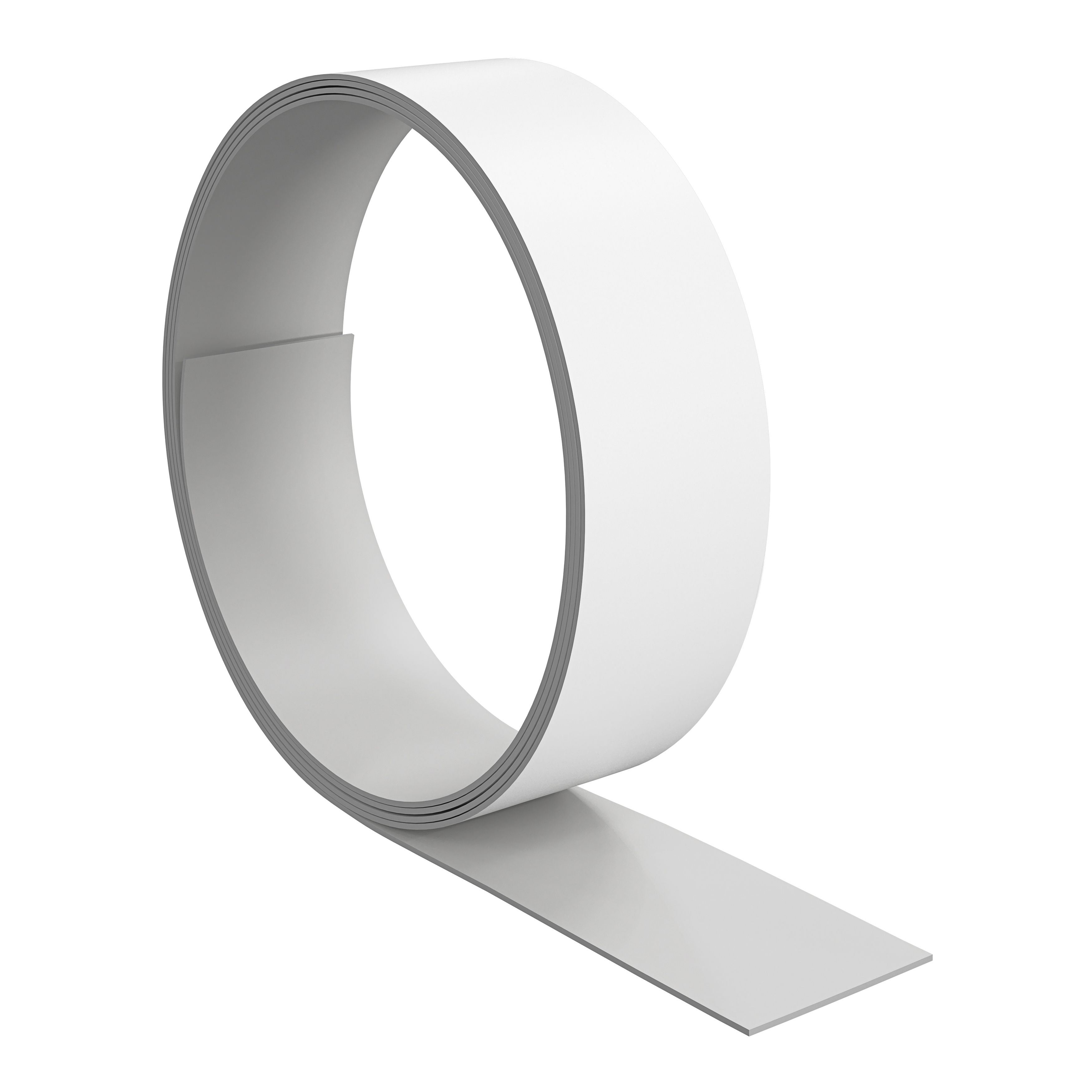 GoodHome Berberis White Worktop edging tape, (L)3m (W)42mm