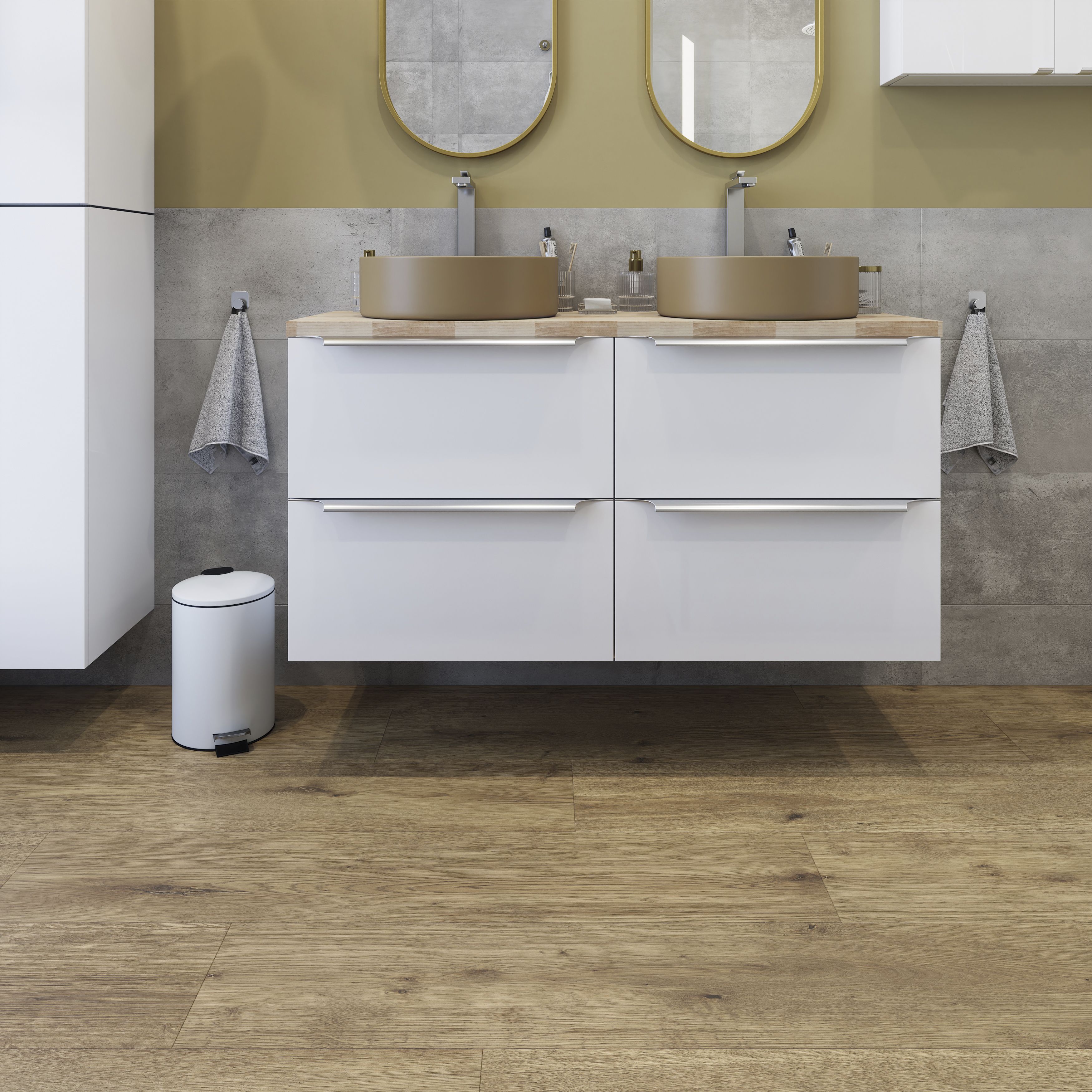 GoodHome Bicester Honey Oak effect Laminate Flooring, 1.85m²