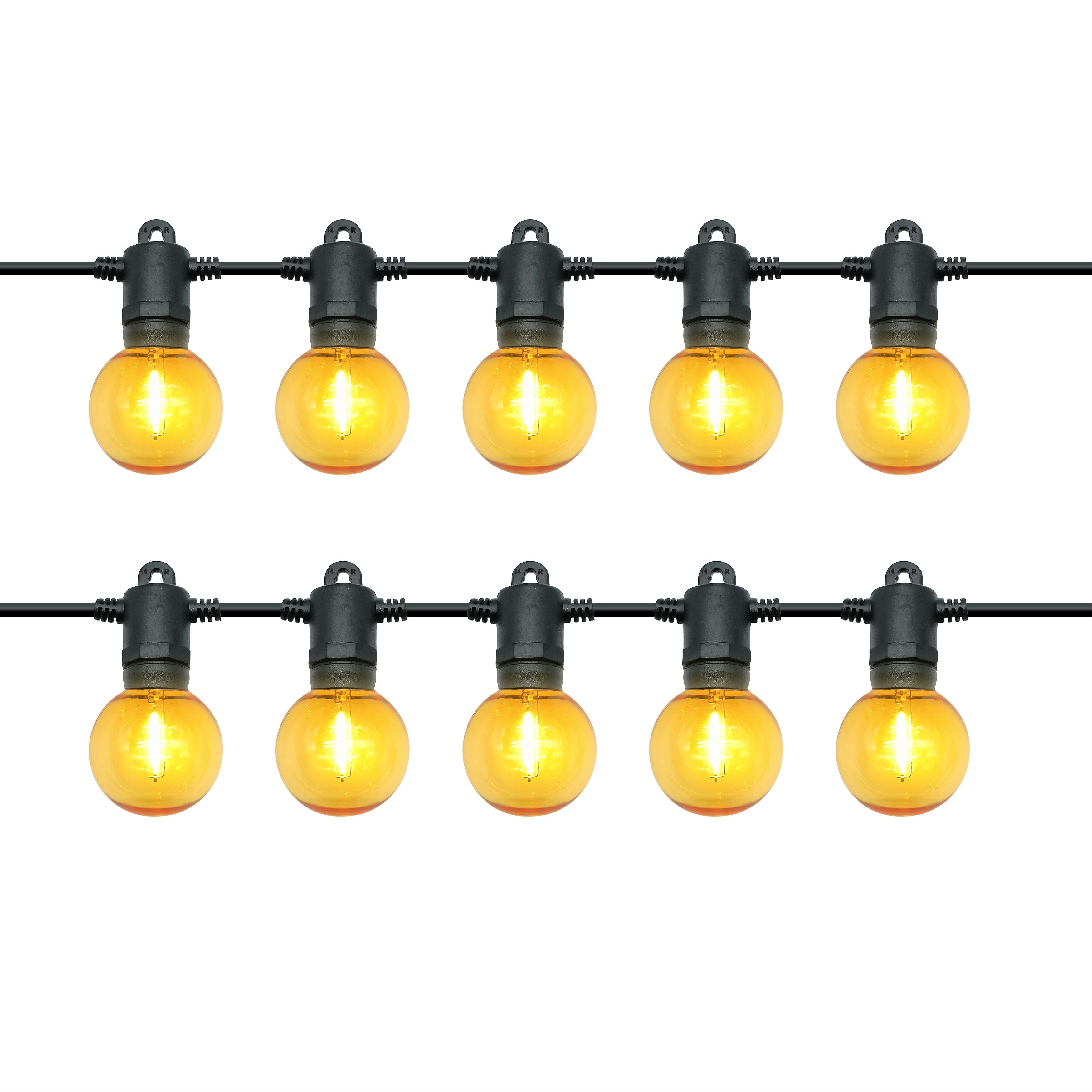 GoodHome Bideford Mains-powered (plug-in) Warm white 10 LED Indoor & outdoor String lights