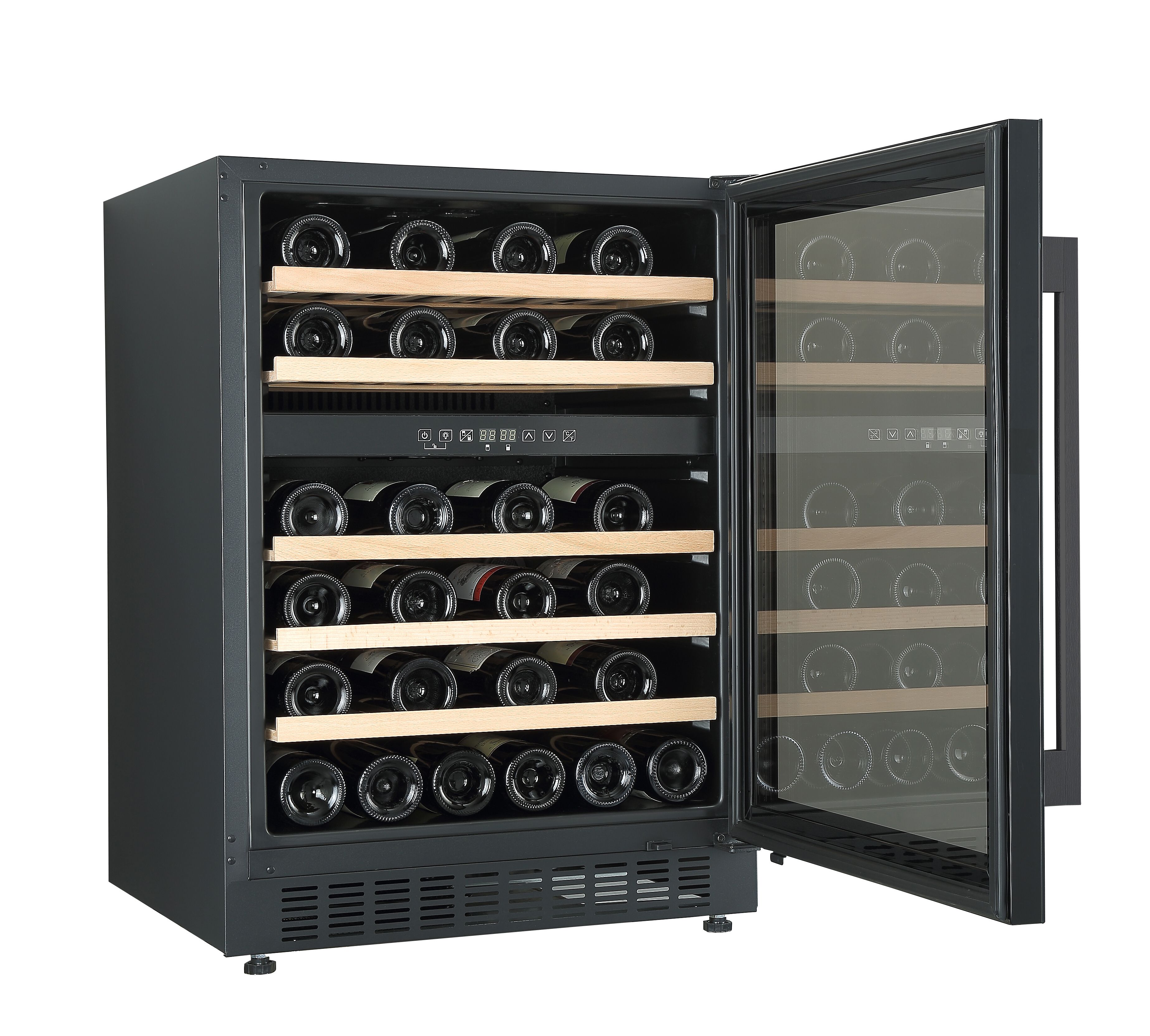 GoodHome BIWCB60UK Built-in & freestanding Wine cooler - Black