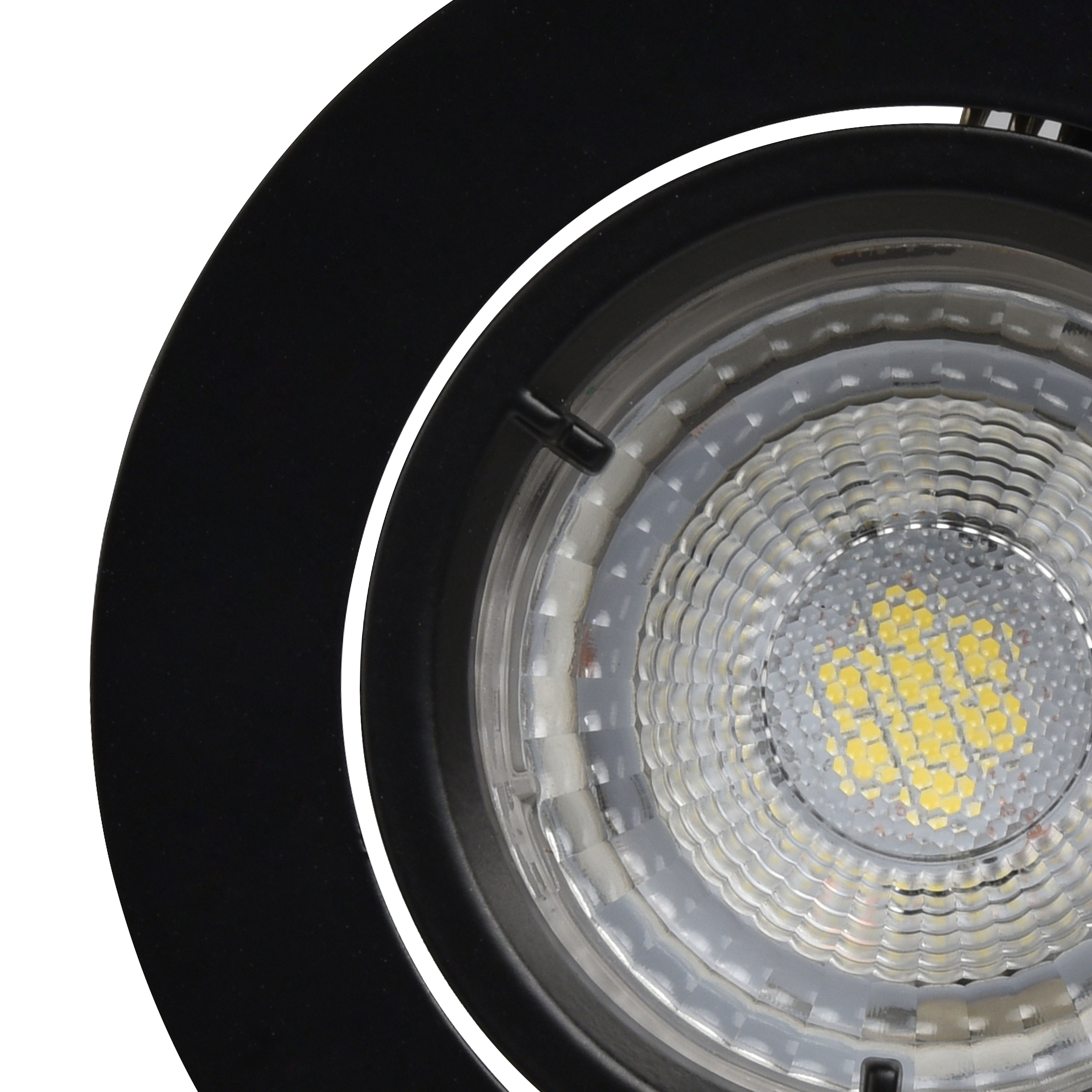 GoodHome Black Adjustable LED Warm white Downlight 4.8W IP20