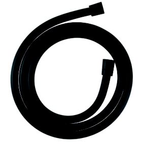 GoodHome Black Plastic & polyvinyl chloride (PVC) Shower hose, (L)1.75m