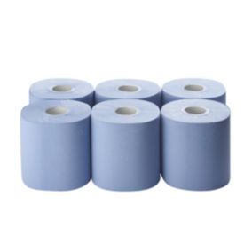 GoodHome Blue Paper roll, Pack of 6