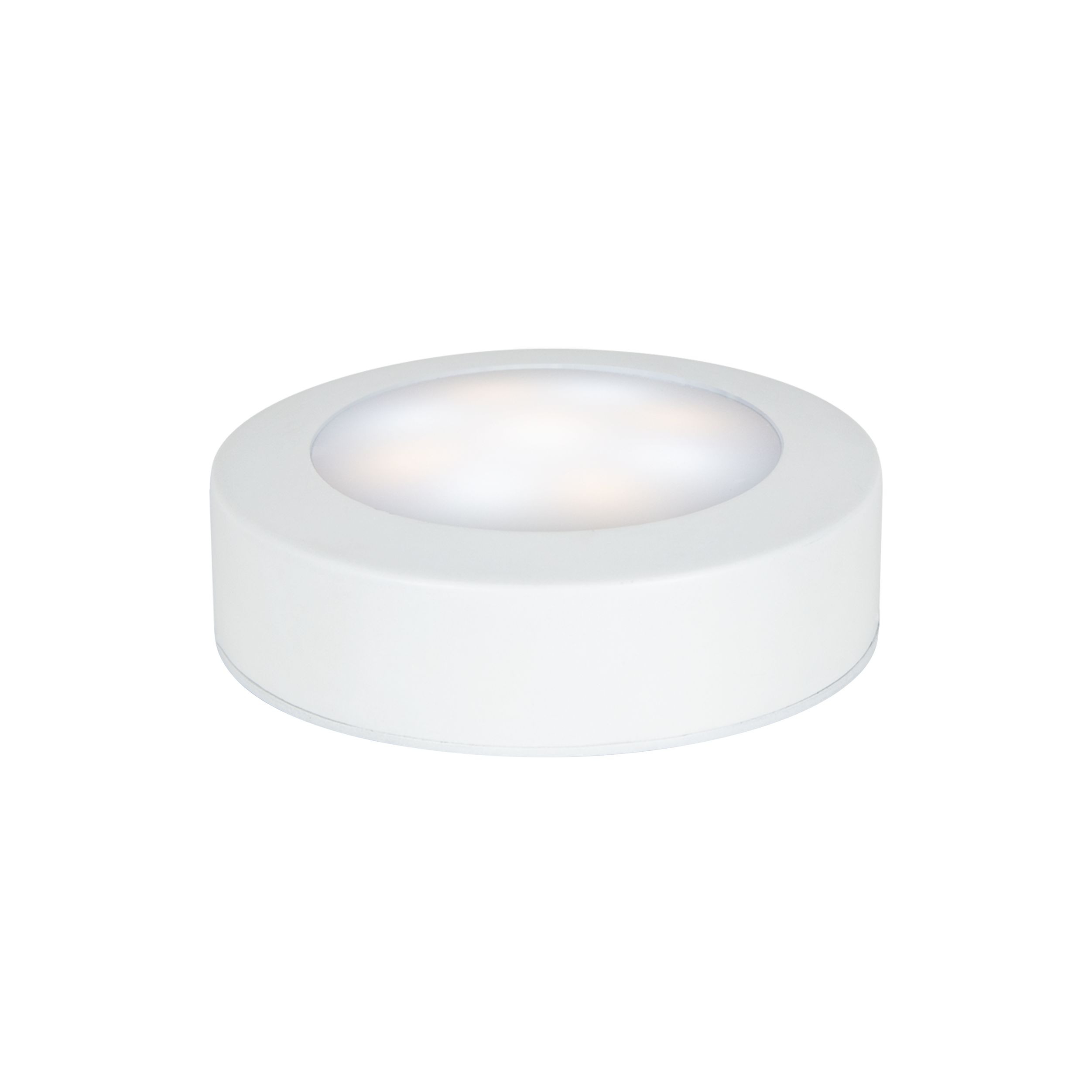 GoodHome BLY White Battery-powered LED Under cabinet light IP20 (L)80mm (W)25mm, Pack of 3