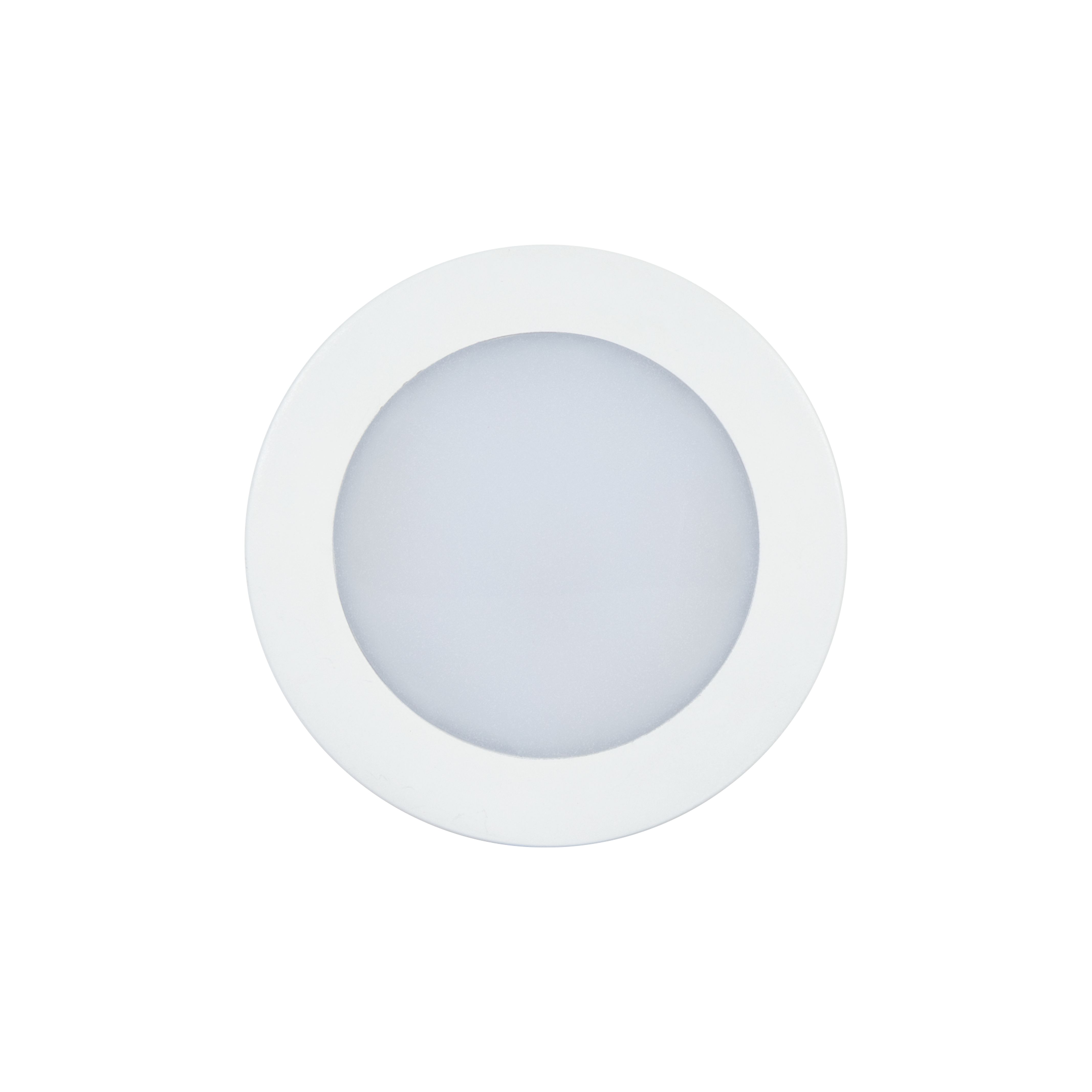 GoodHome BLY White Battery-powered LED Under cabinet light IP20 (L)80mm (W)25mm, Pack of 3