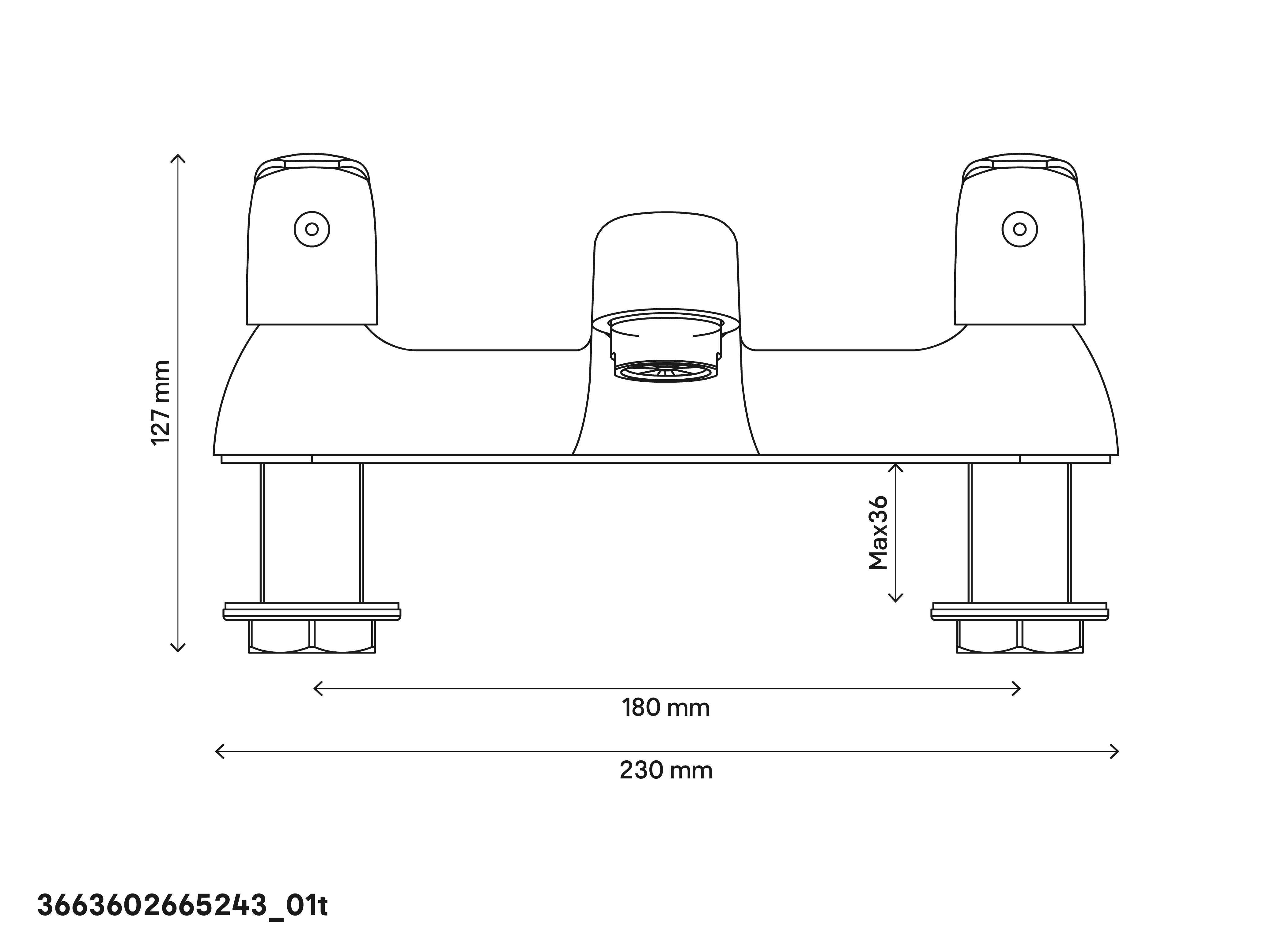 GoodHome Blyth Bath Filler Tap