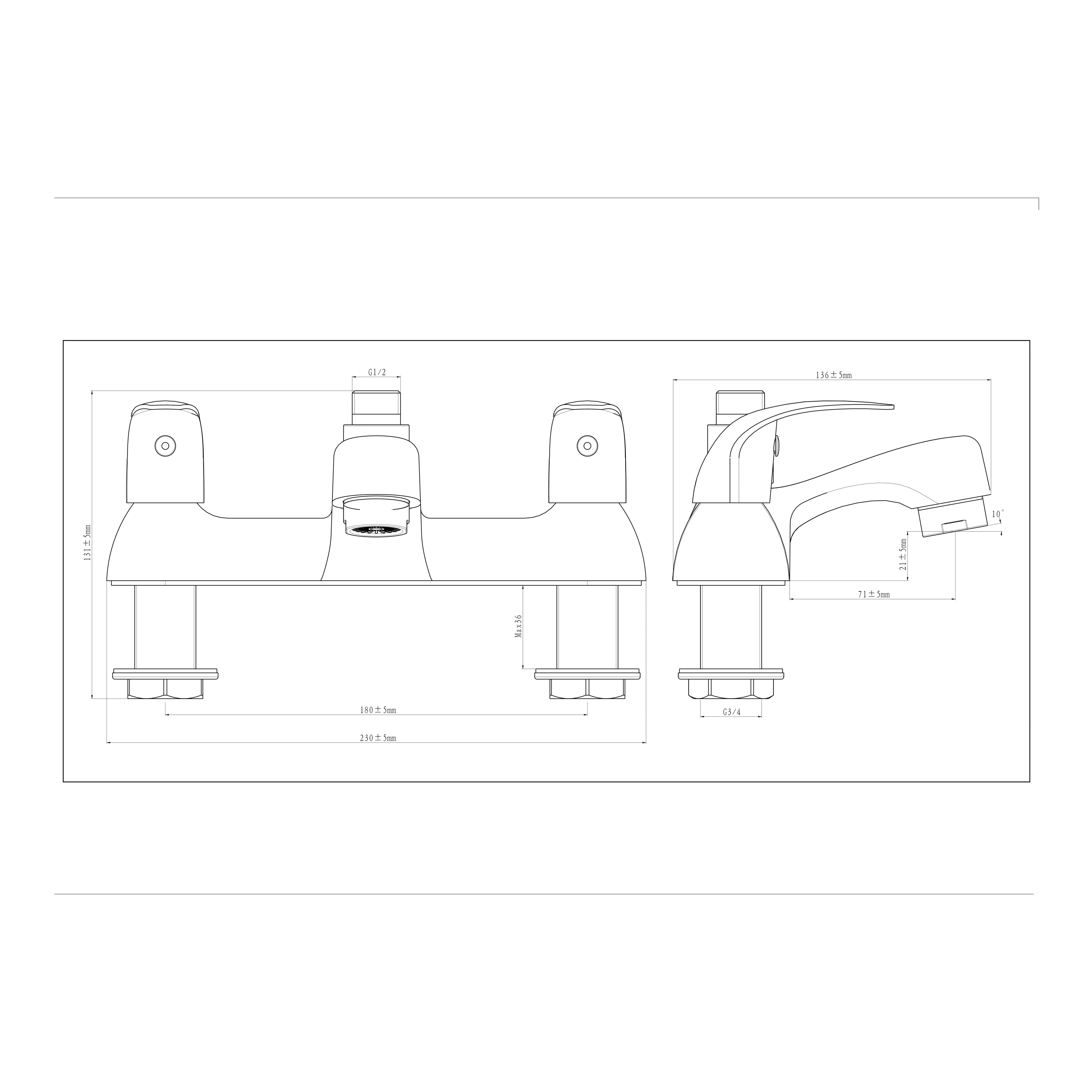 GoodHome Blyth Shower mixer Tap