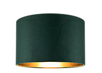 GoodHome Bodmin Dark green Round Lamp shade (D)30cm