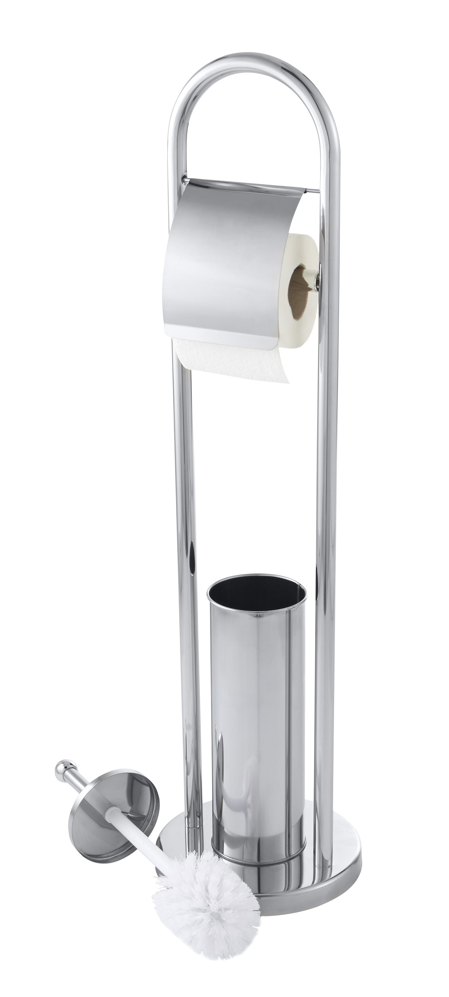 Toilet roll and clearance brush holder