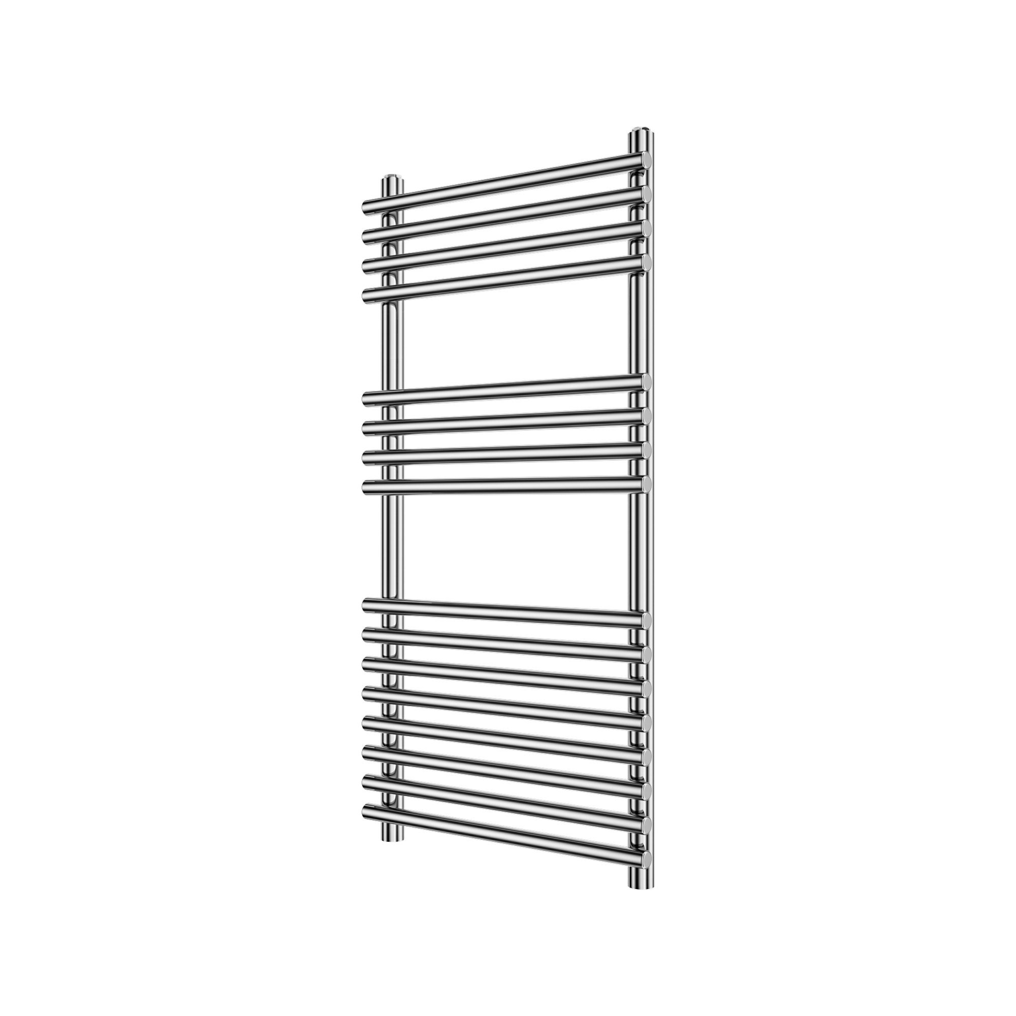 GoodHome Bosham Vertical Flat Towel radiator (W)450mm x (H)900mm