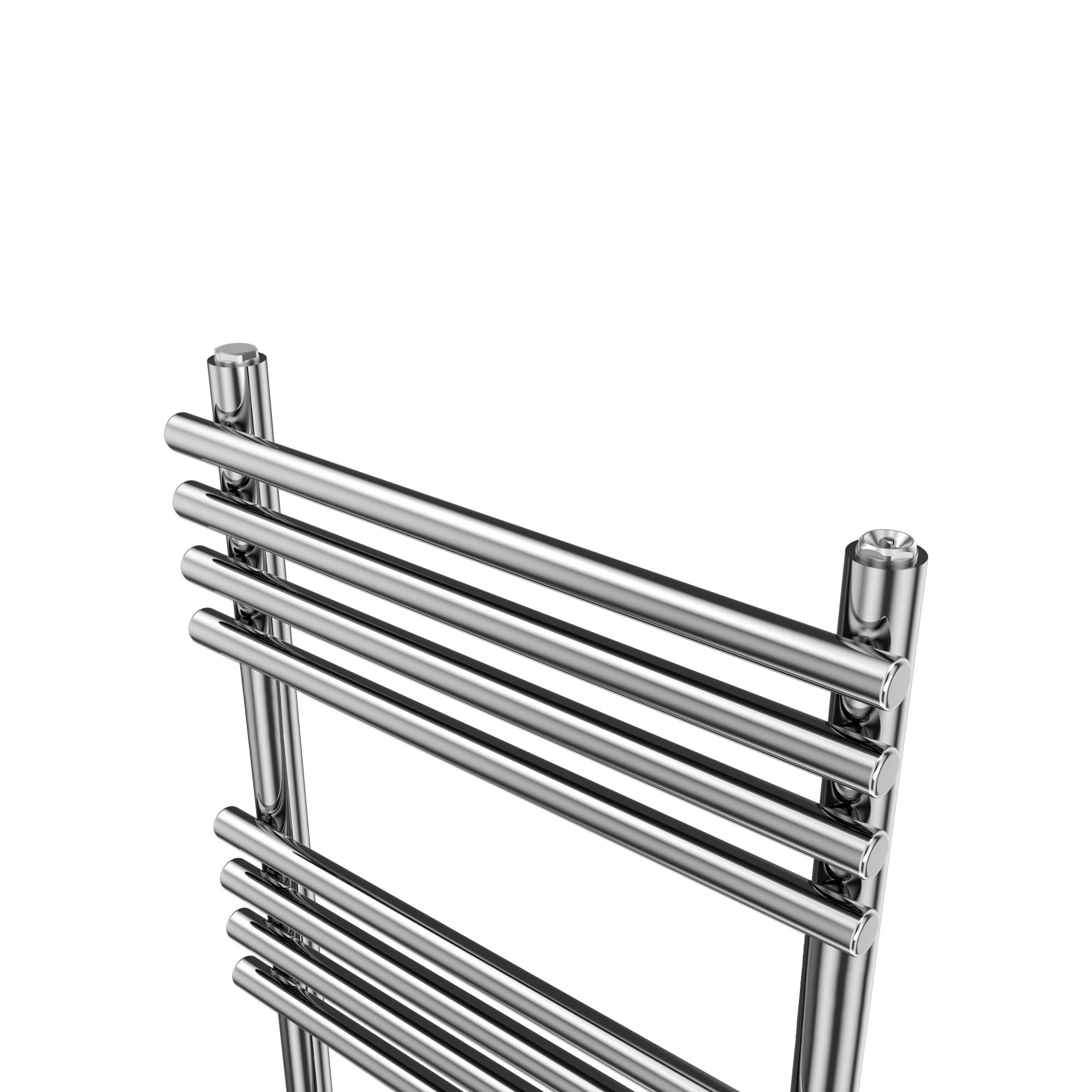 GoodHome Bosham Vertical Flat Towel radiator (W)450mm x (H)900mm