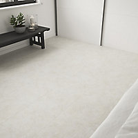 GoodHome Bossa Nova Beige Stone effect Luxury vinyl flooring tile, 1.3m² Pack of 7