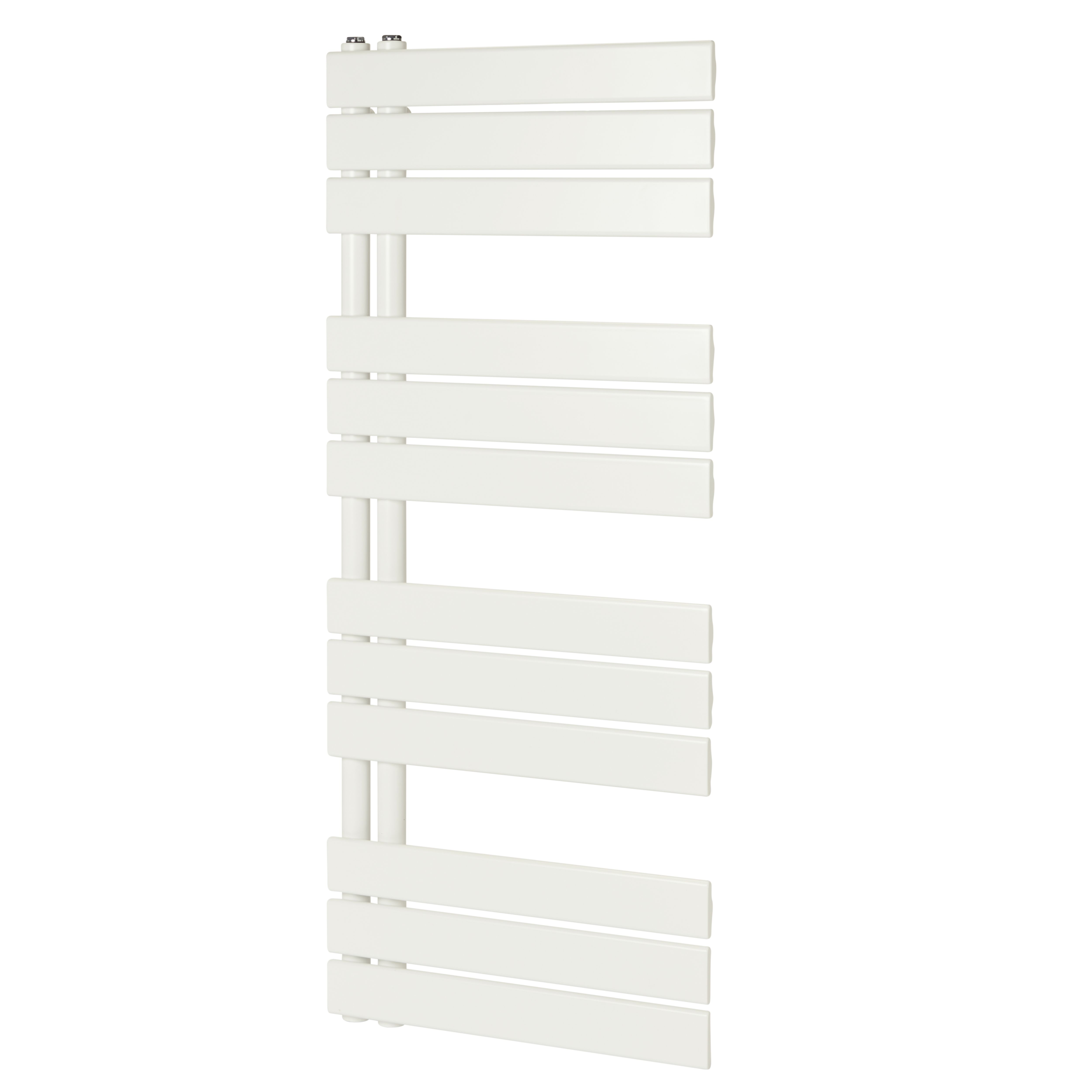 GoodHome Boxwood, White Vertical Flat Towel radiator (W)500mm x (H)1200mm