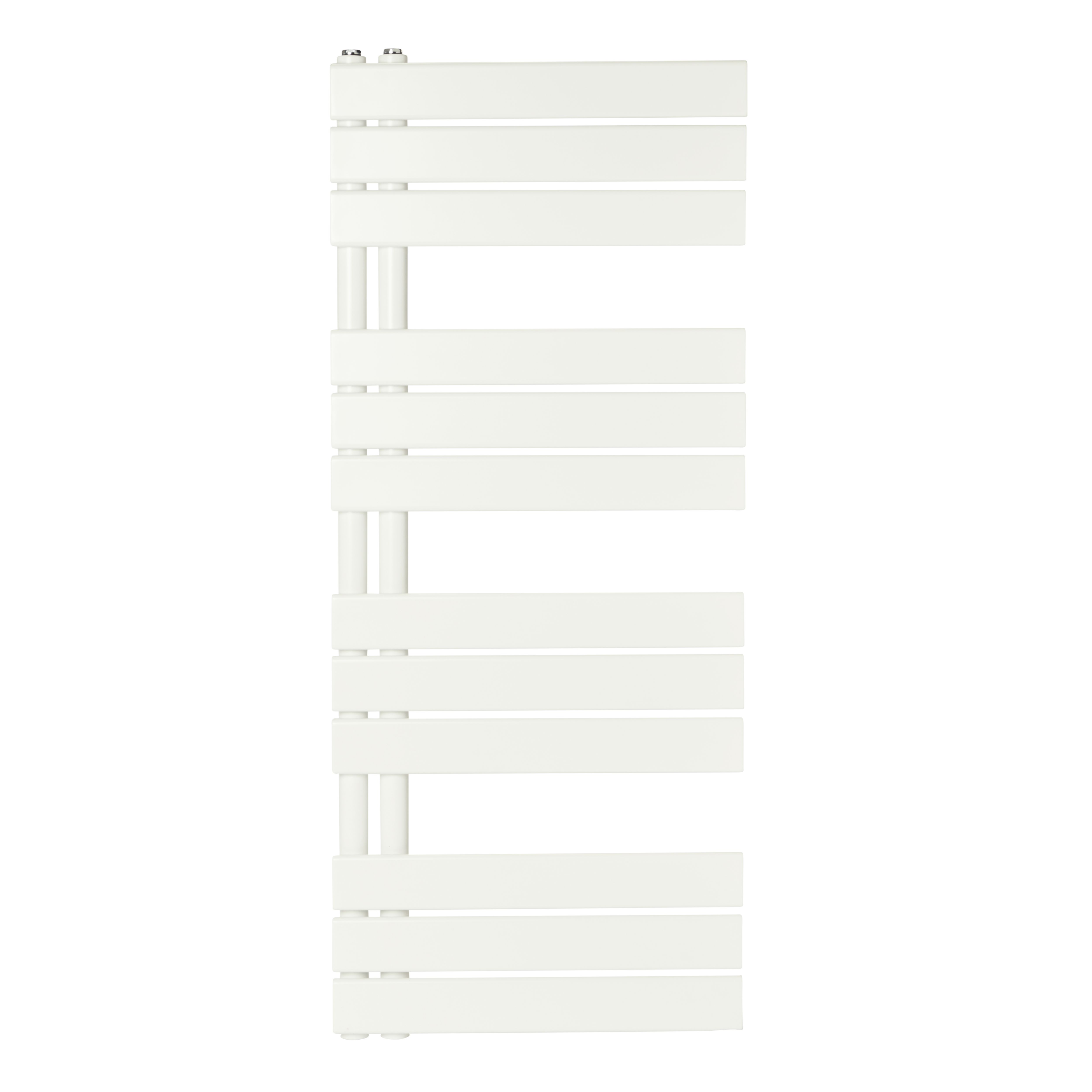 GoodHome Boxwood, White Vertical Flat Towel radiator (W)500mm x (H)1200mm