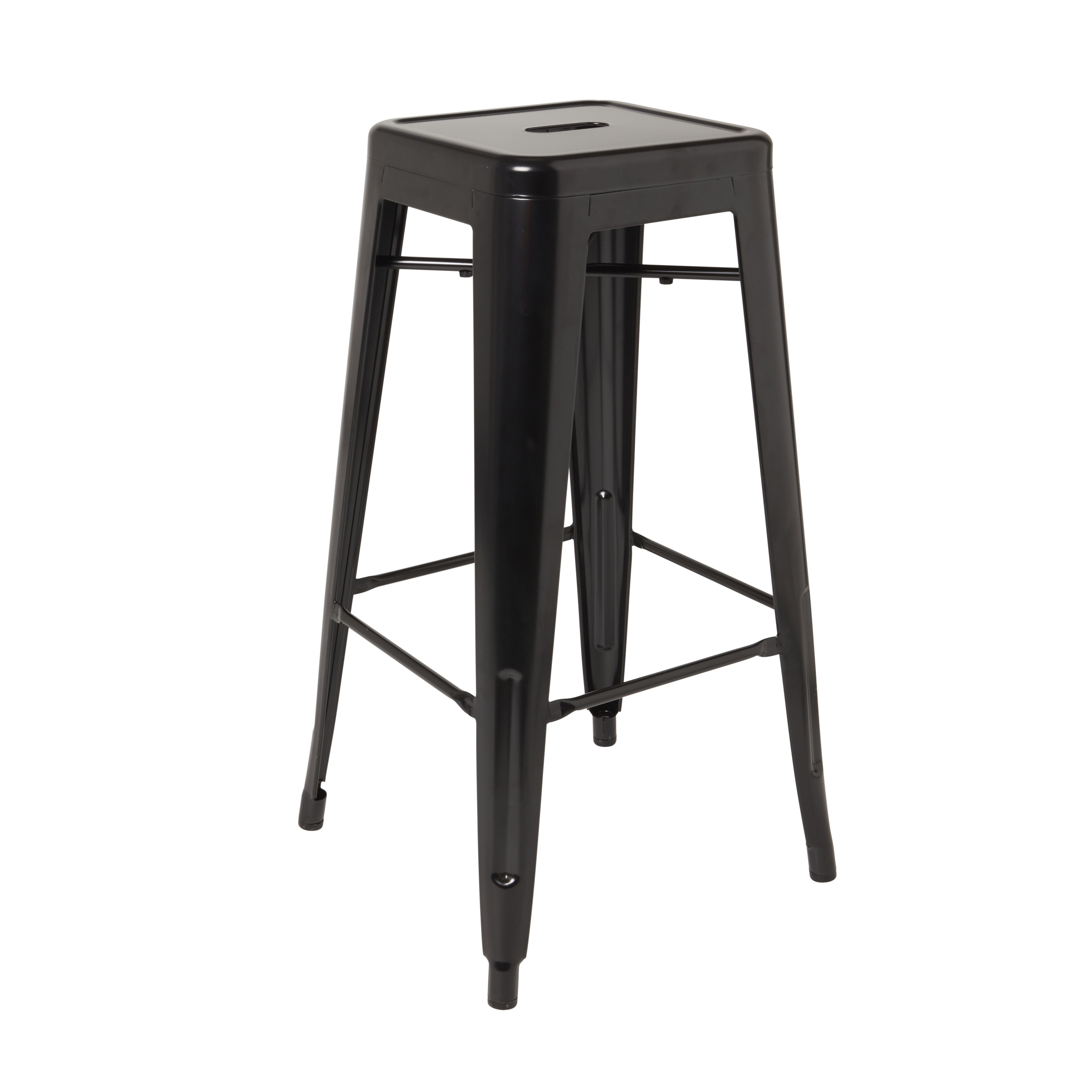 GoodHome Branza Black Bar stool