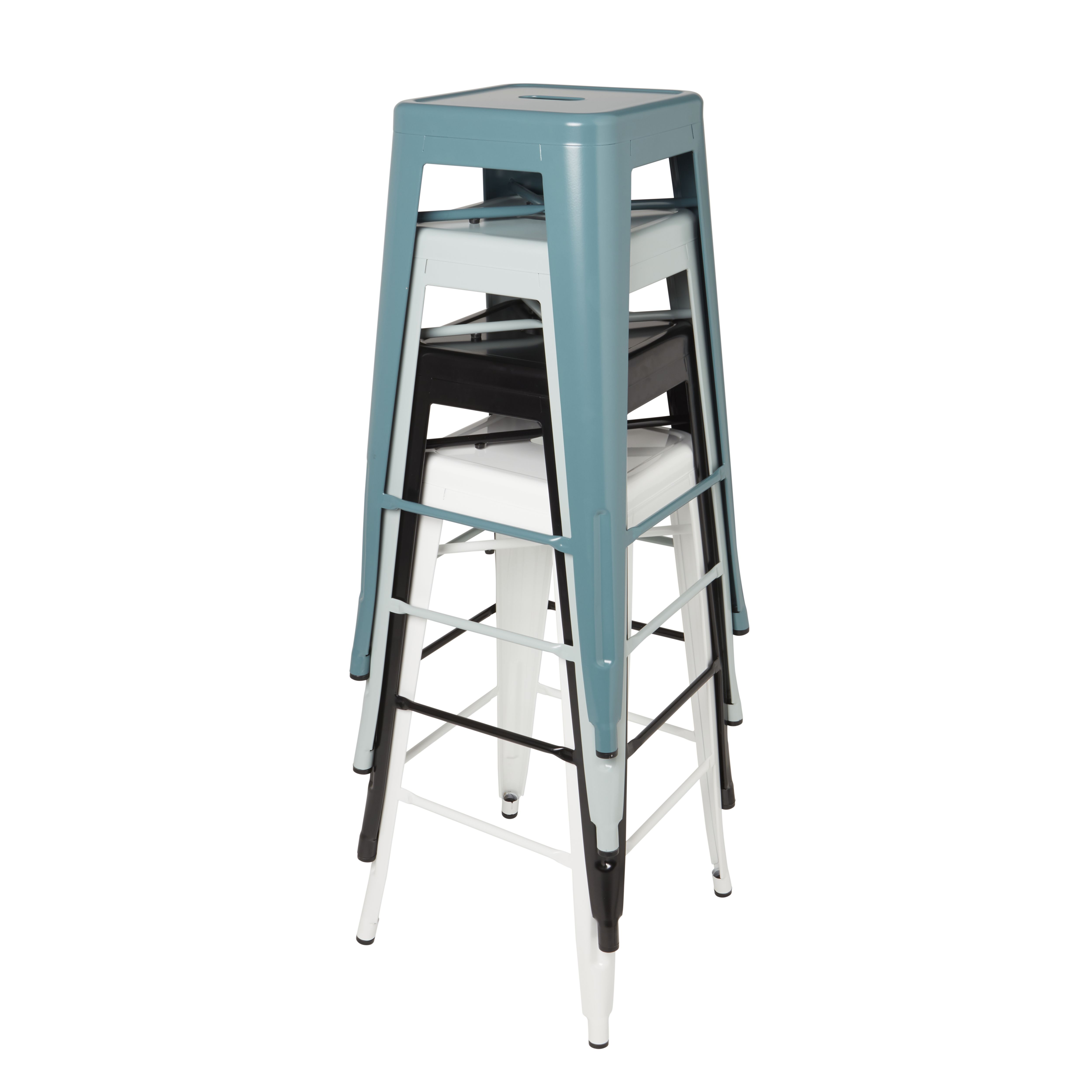 GoodHome Branza Black Bar stool