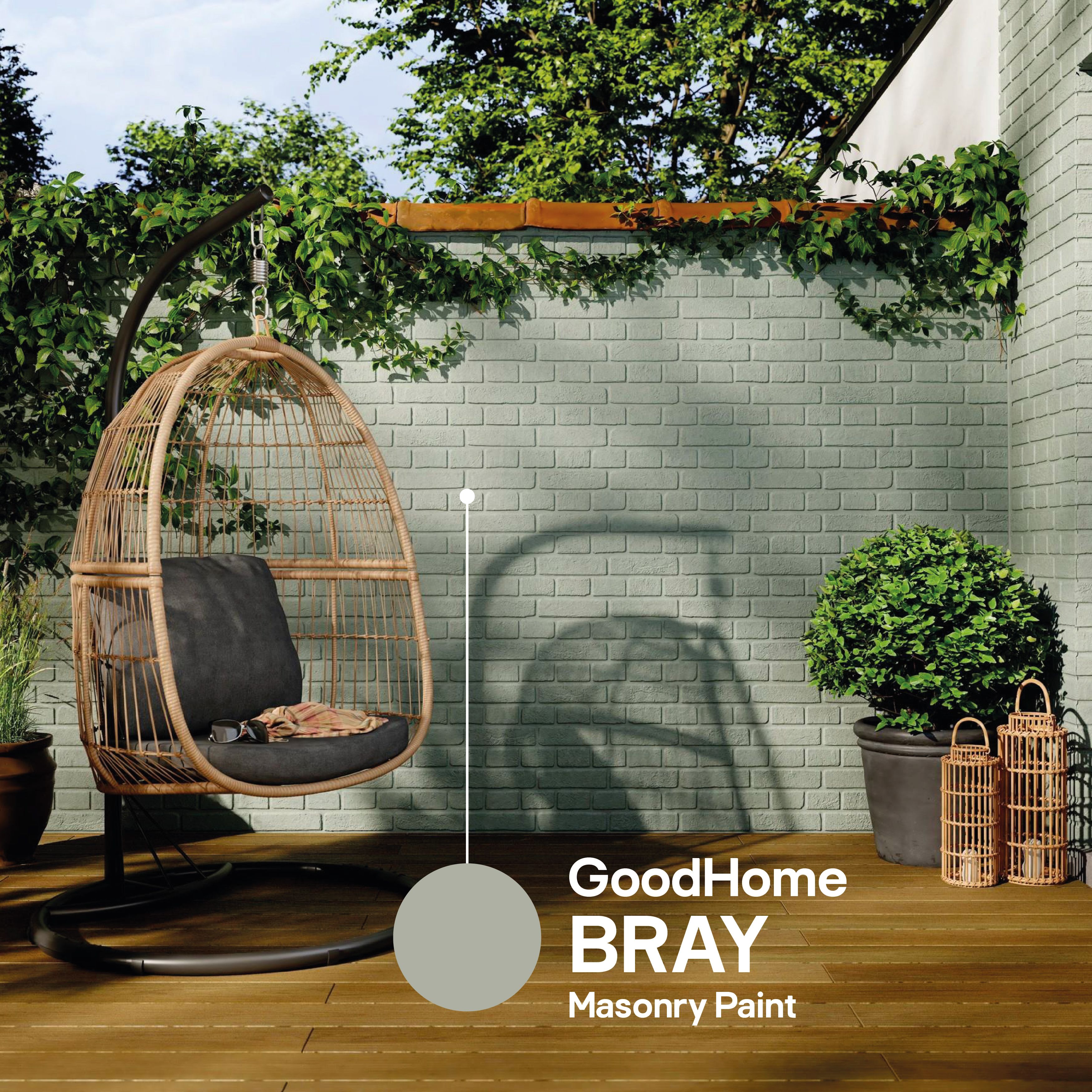 GoodHome Bray Smooth Matt Masonry paint, 5L Tub