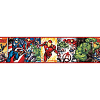 GoodHome Braya Multicolour Avengers Smooth Border