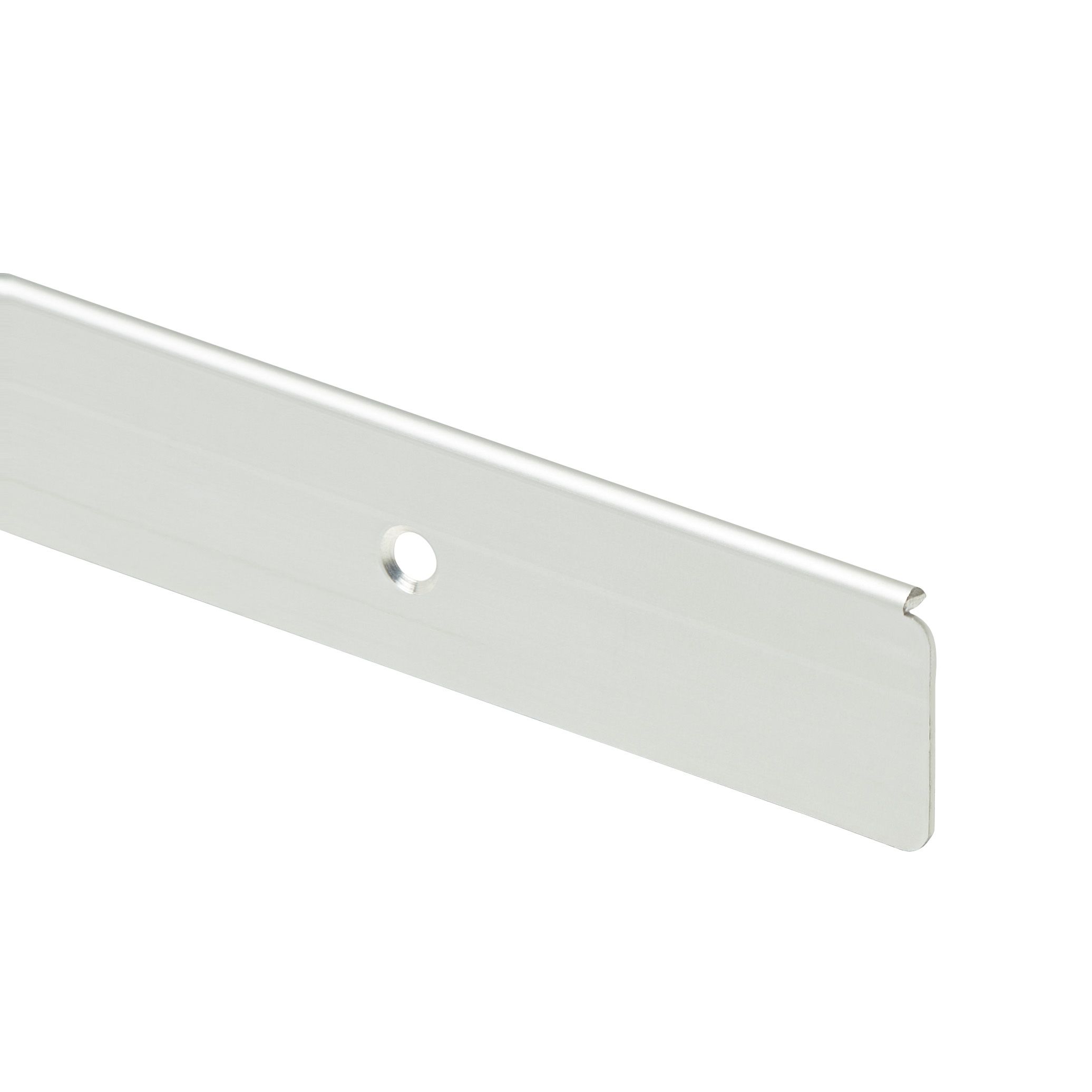 GoodHome Brushed silver effect End cap