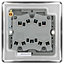 GoodHome Brushed Steel 20A 2 way 3 gang Light Switch
