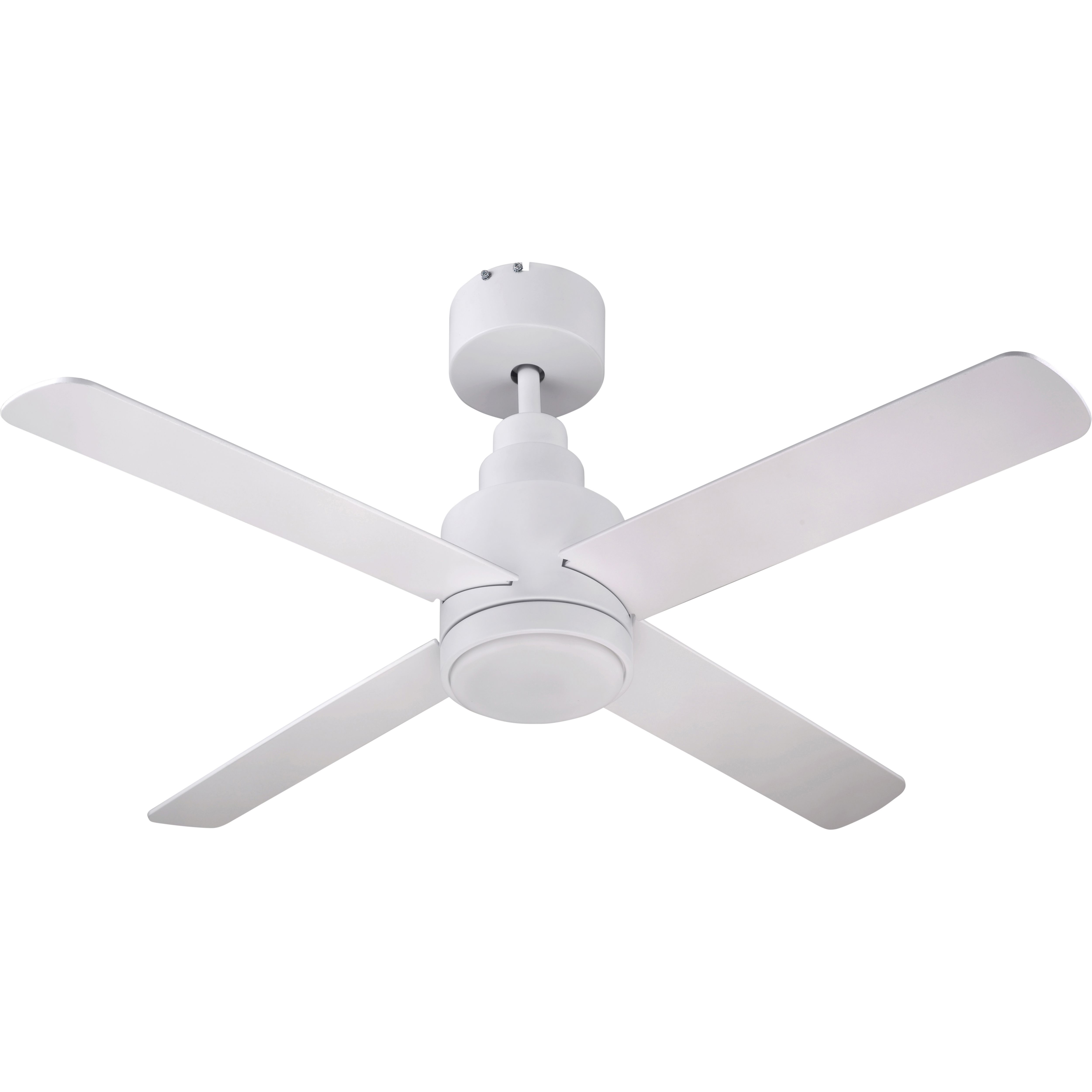 GoodHome Burbank Modern White LED Ceiling fan light