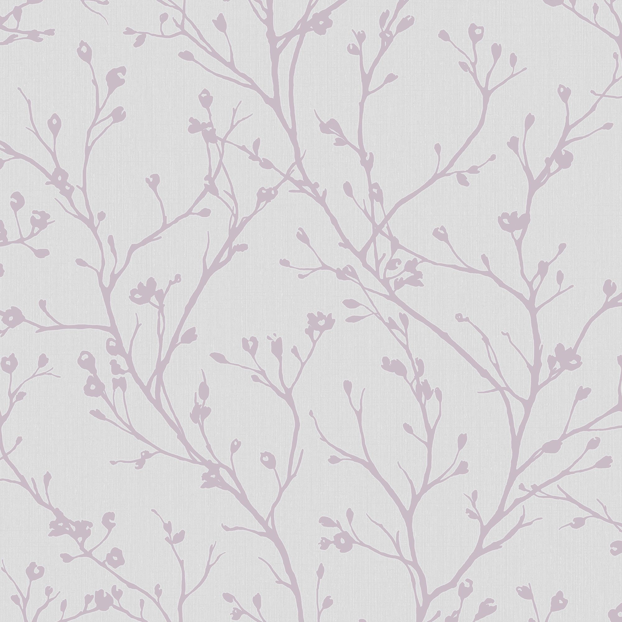 GoodHome Burfield Mauve Metallic effect Trail Textured Wallpaper
