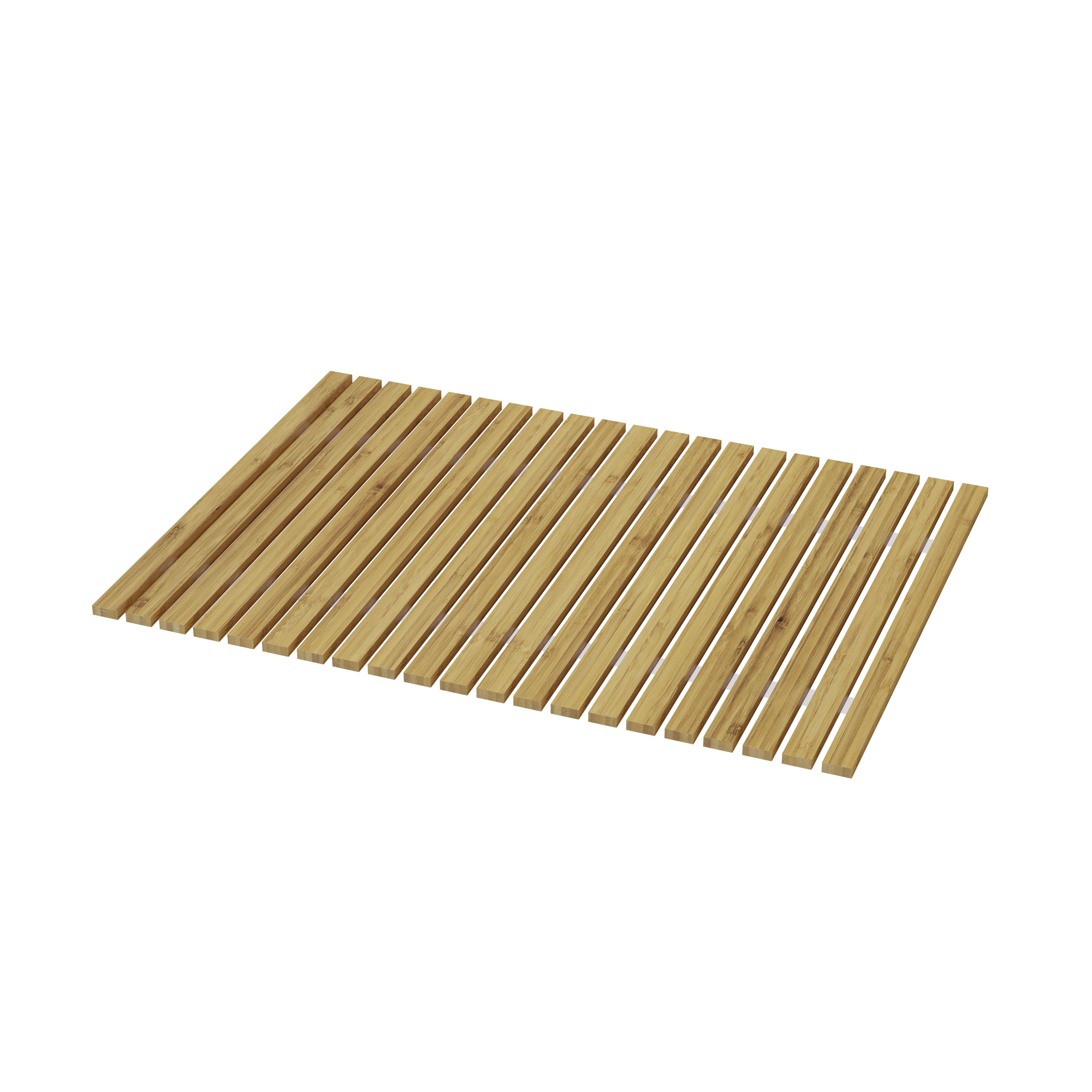GoodHome Caledon Rollable Rectangular Bath mat (L)70cm (W)50cm