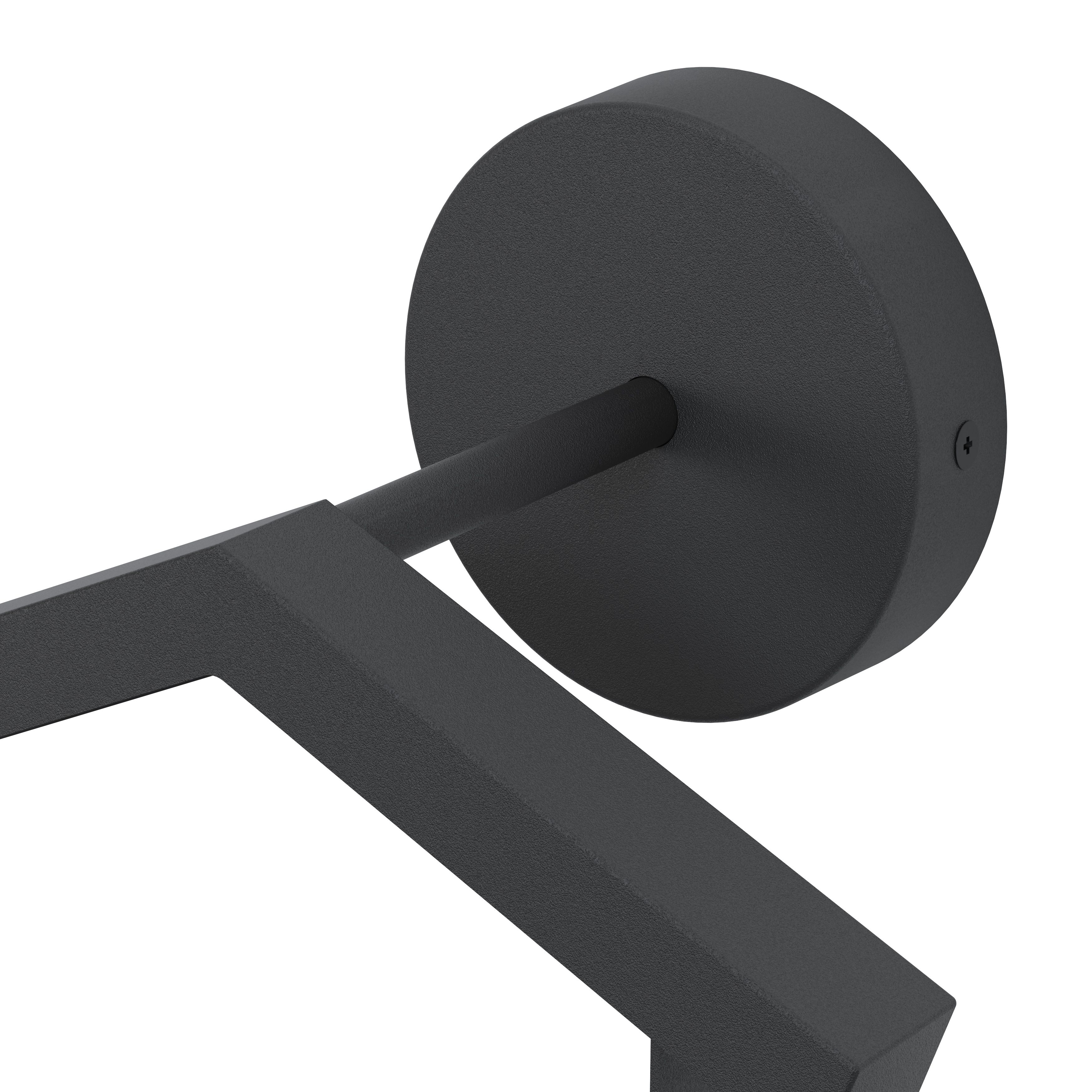GoodHome Calenzana Fixed Matt Dark grey Mains-powered Integrated LED Outdoor Birdhouse Wall light 420lm