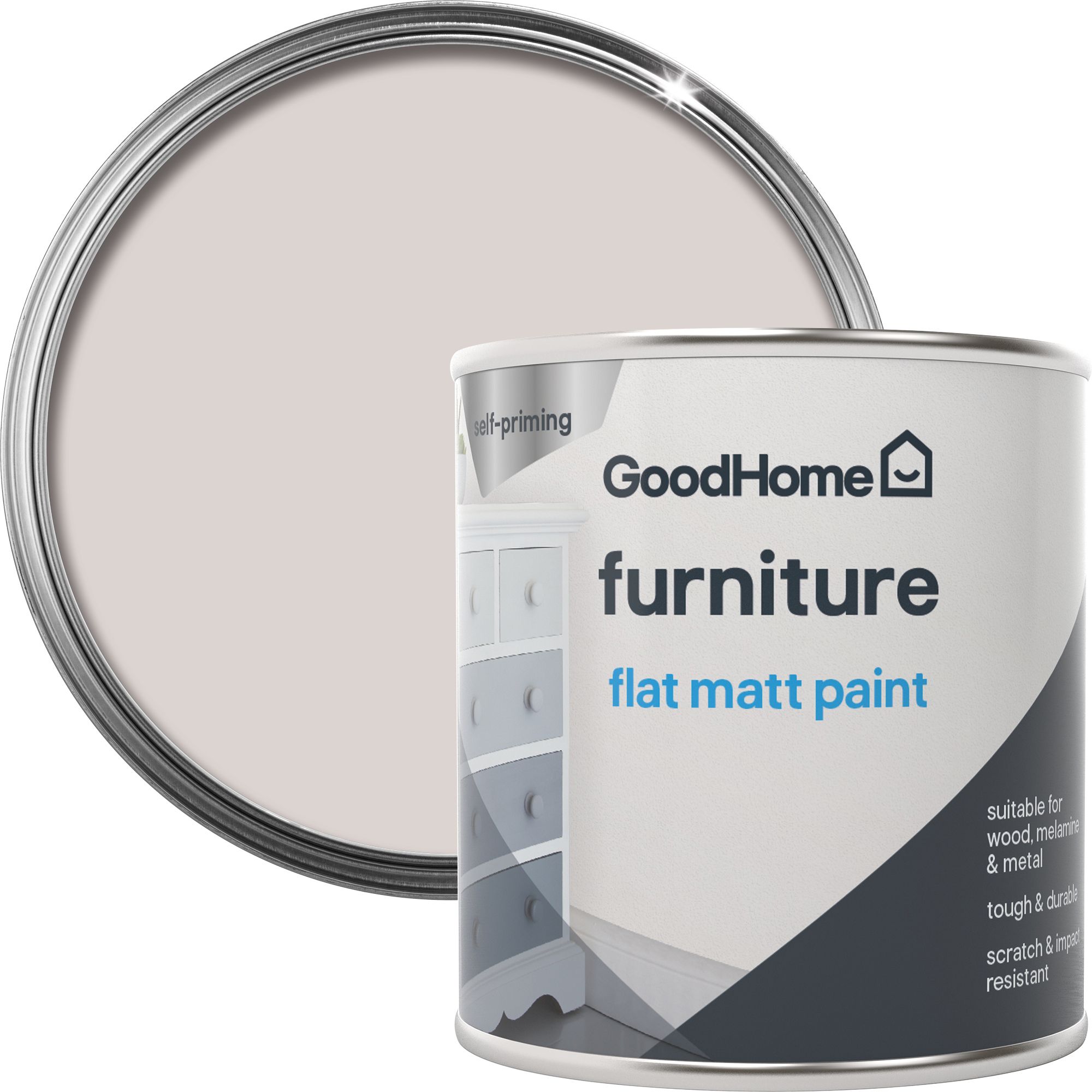 GoodHome Calgary Matt Furniture paint, 125ml