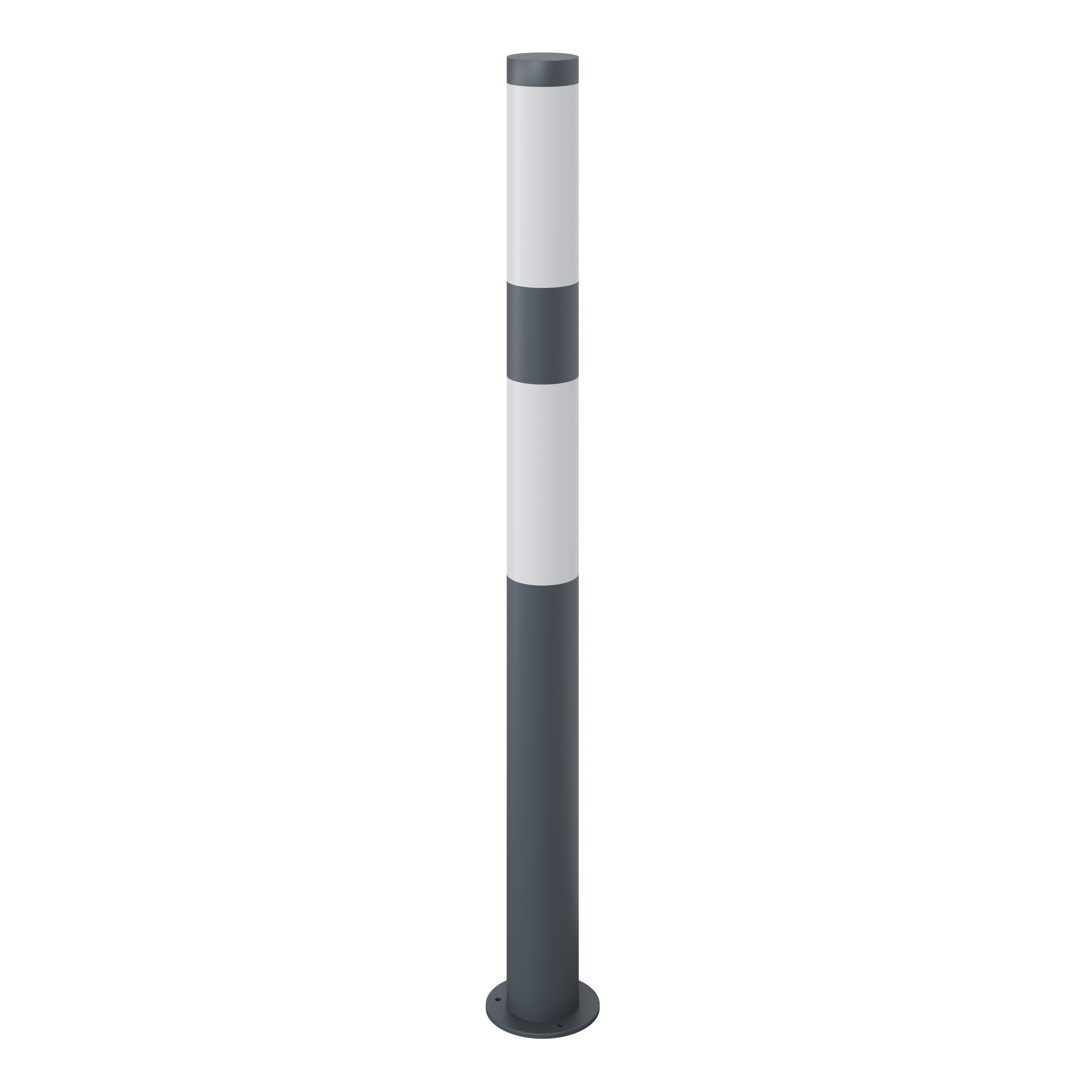 GoodHome Callisto Dark grey Mains-powered 1 lamp Integrated LED Outdoor Post light (H)1000mm
