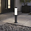 GoodHome Callisto Dark grey Mains-powered 1 lamp Integrated LED Outdoor Post light (H)480mm