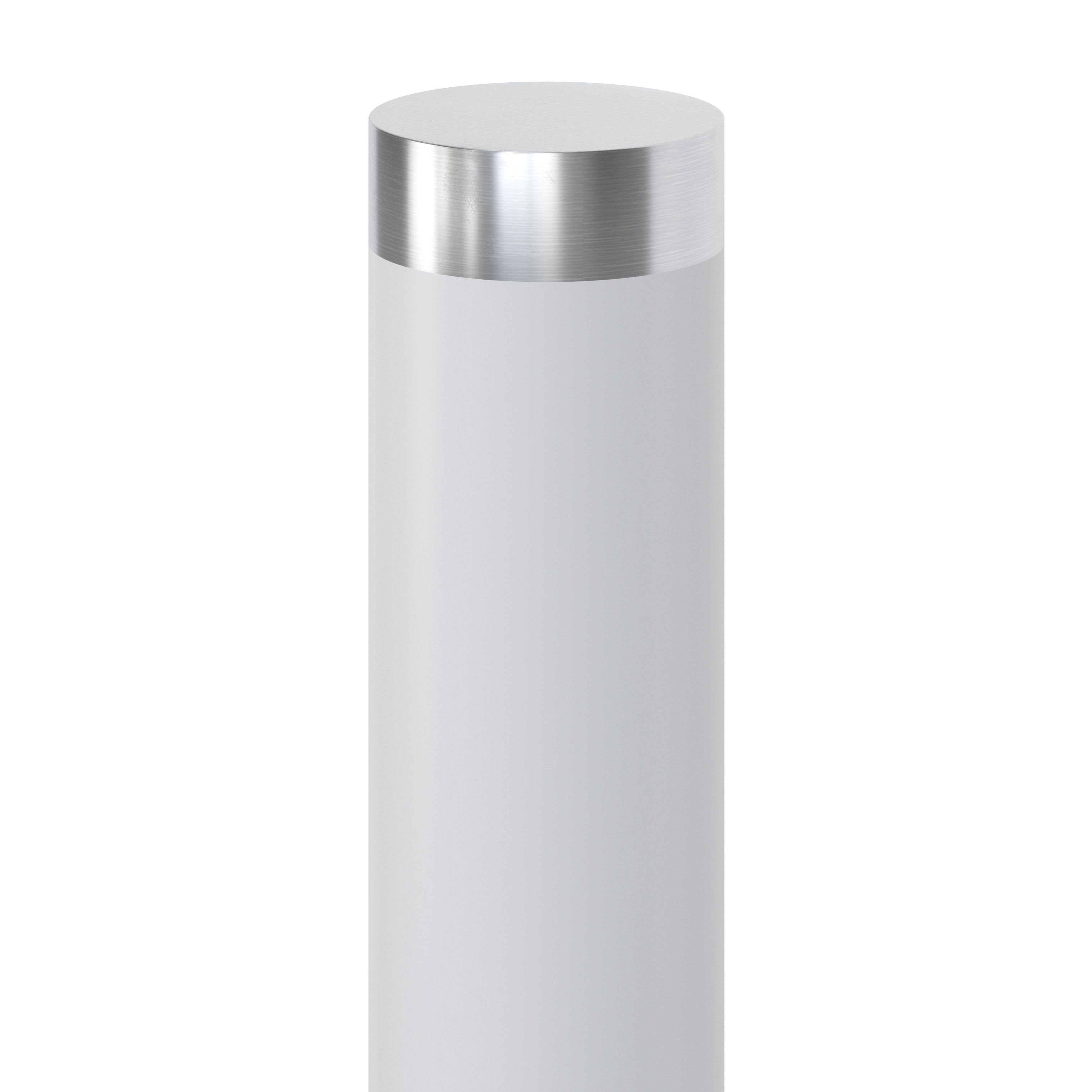 GoodHome Callisto Stainless steel Mains-powered 1 lamp Integrated LED Outdoor Post light (H)480mm