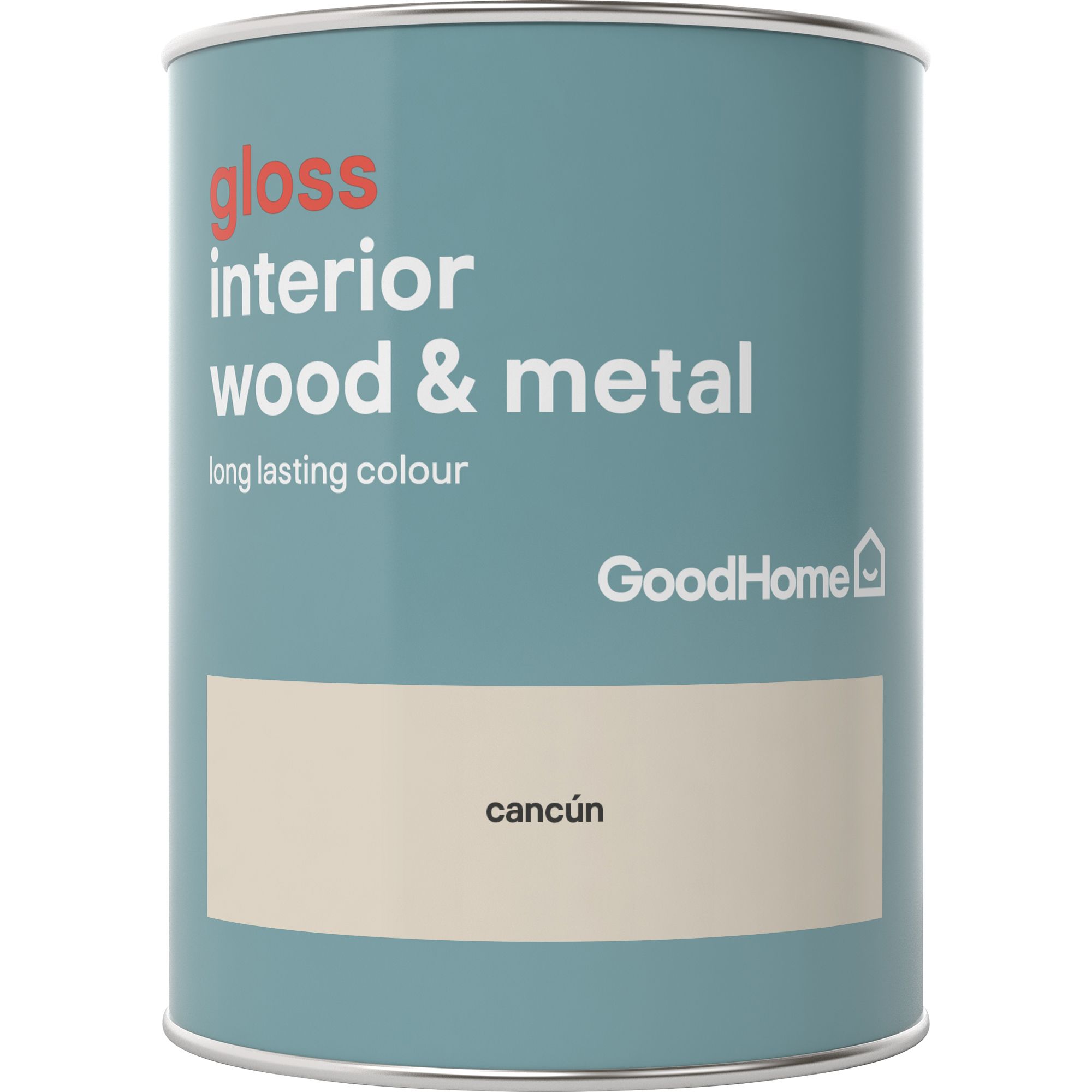 GoodHome Cancún Gloss Metal & wood paint, 750ml