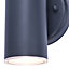 GoodHome Candiac Fixed Matt Dark grey Mains-powered Integrated LED Outdoor Double Wall light 760lm (Dia)6cm