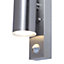 GoodHome Candiac Fixed Matt Stainless steel Integrated LED PIR Motion sensor Outdoor Wall light 9W