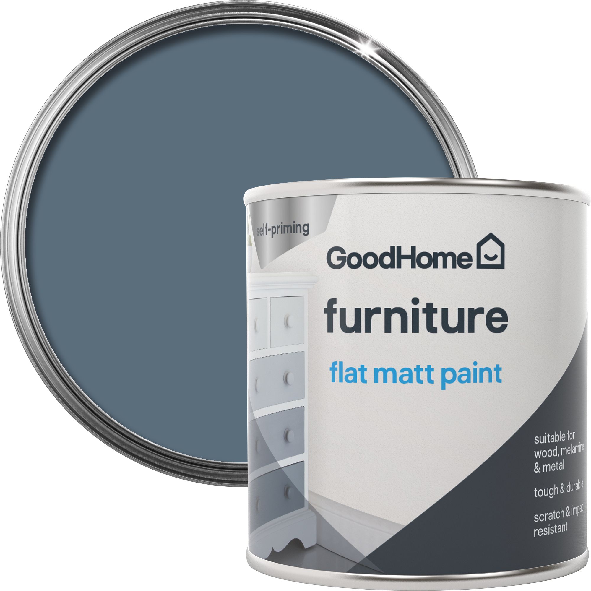 GoodHome Cap benat Matt Furniture paint, 125ml