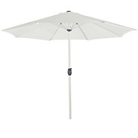 GoodHome Capraia Anodized (H) 2.5m Bright white Standing parasol