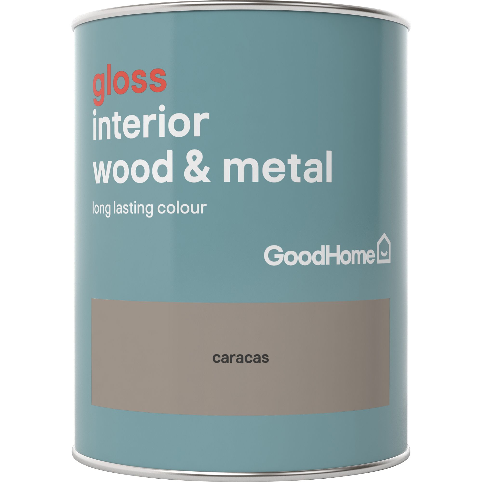 GoodHome Caracas Gloss Metal & wood paint, 750ml