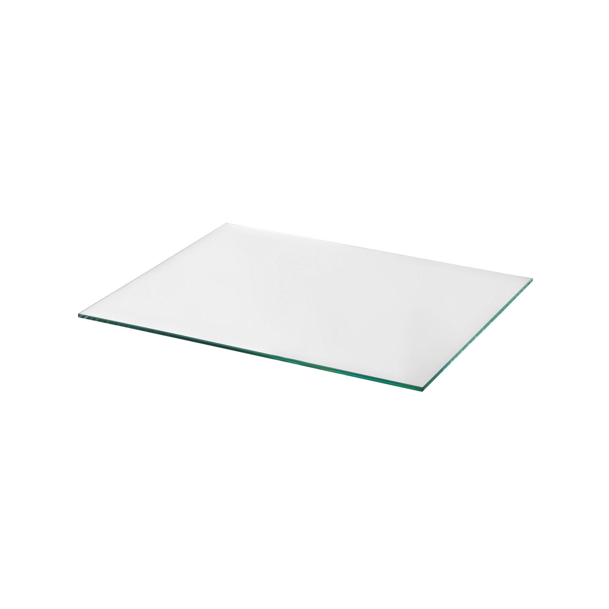 GoodHome Caraway 2 tier Transparent Polyethylene (PE) & tempered glass Shelving (L)358.5mm, Pack of 2