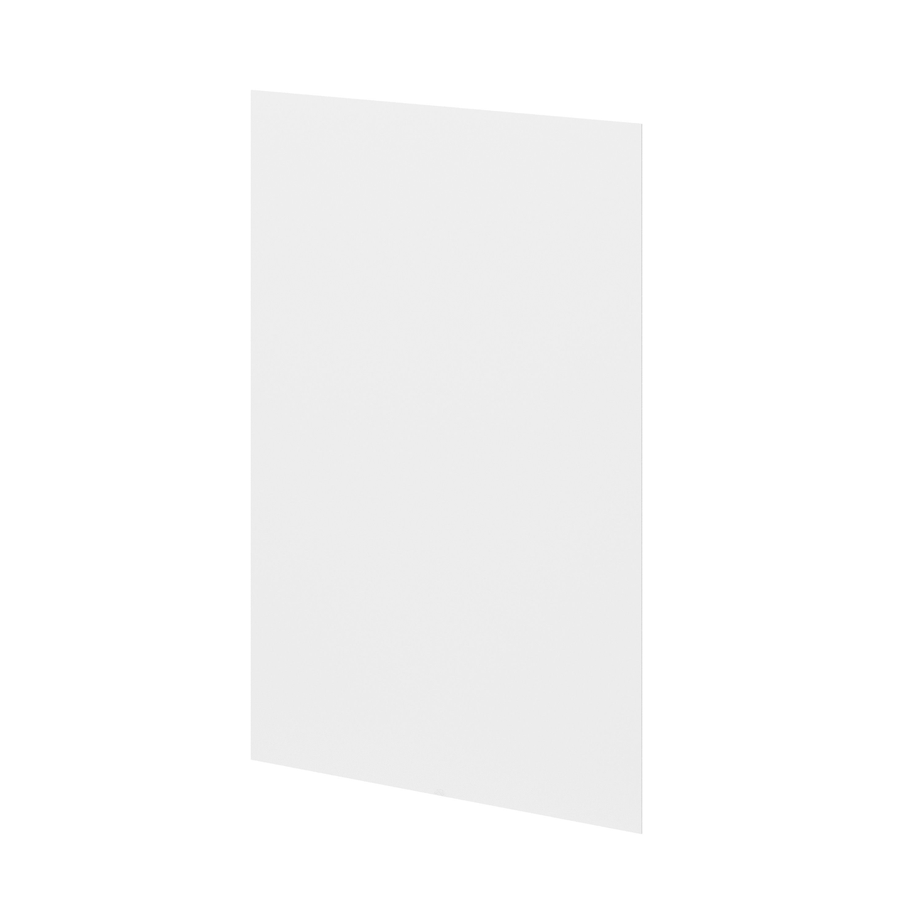 GoodHome Caraway Balsamita matt white slab Standard Blanking panel (H)719mm (W)455mm