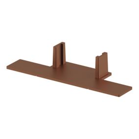 GoodHome Caraway Innovo Brushed Copper Effect Larder end cap, Pair of 2