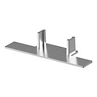 GoodHome Caraway Innovo Brushed Steel Effect Larder end cap, Pair of 2