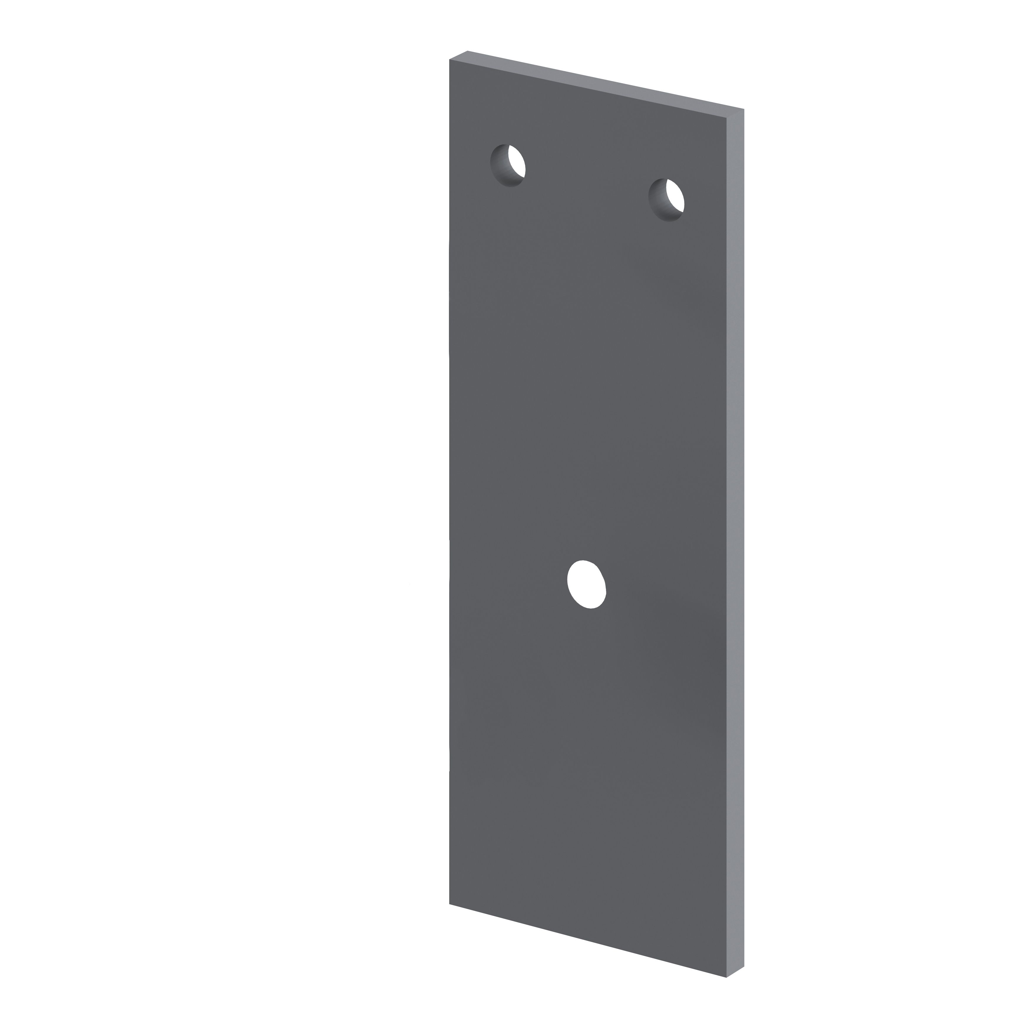 GoodHome Caraway Innovo Grey L-shaped rail bracket, (W)37mm