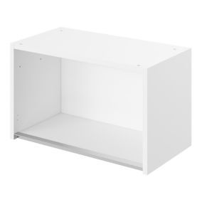 GoodHome Caraway Innovo Matt White Bridging Wall cabinet, (W)600mm (D)320mm