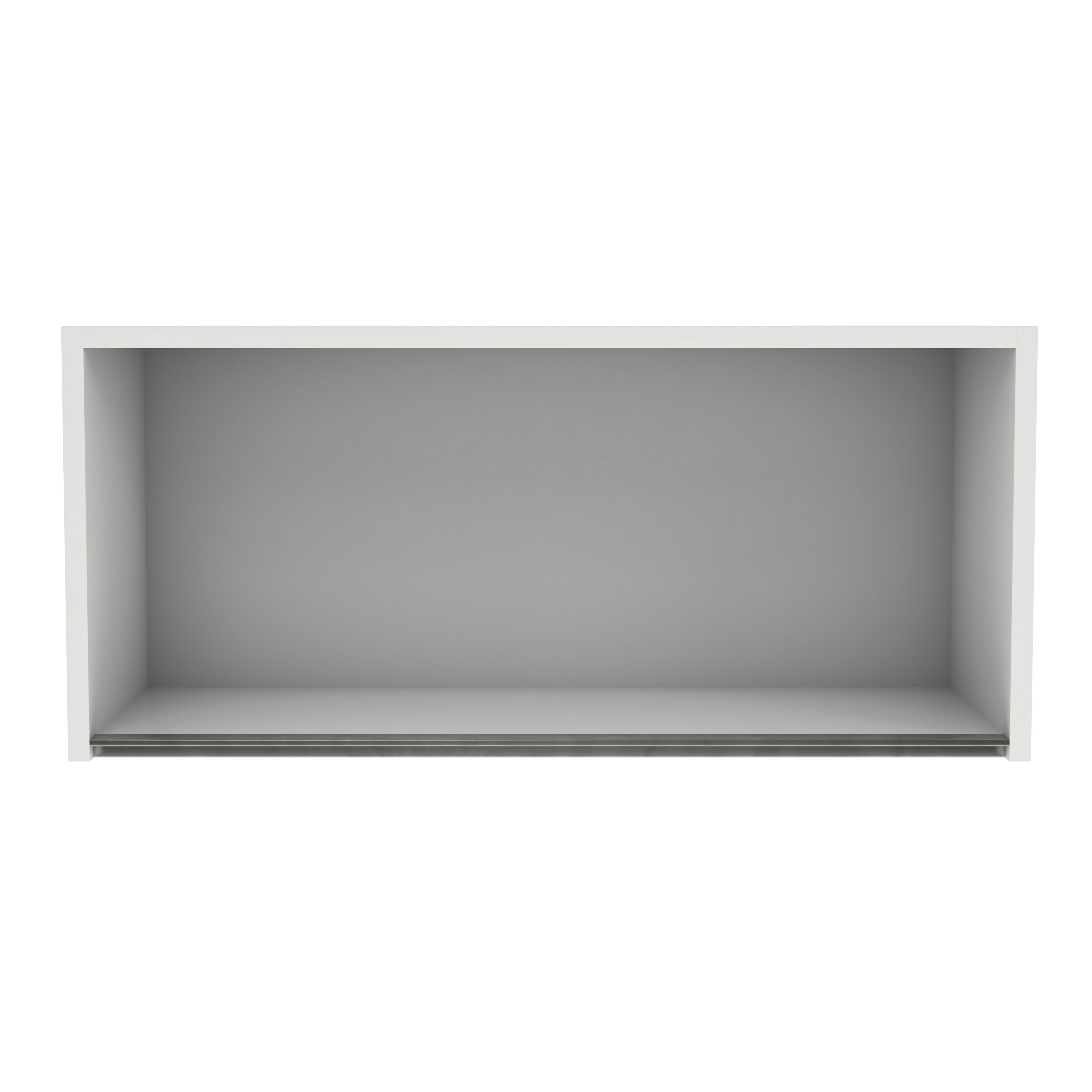 GoodHome Caraway Innovo Matt White Bridging Wall cabinet, (W)800mm (D)320mm