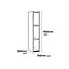 GoodHome Caraway Innovo Matt White Tall Wall cabinet, (W)150mm (D)320mm